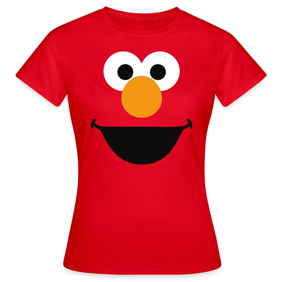 Spreadshirt T-Shirt Sesamstraße Elmo Gesicht Kostüm günstig online kaufen