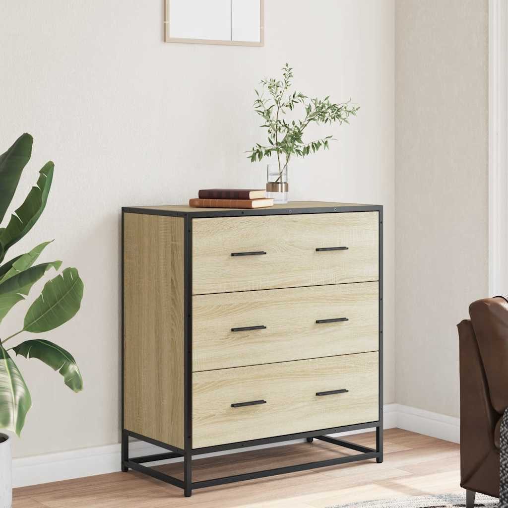 vidaXL Sideboard Sideboard Sonoma-Eiche 68x35x76 cm günstig online kaufen