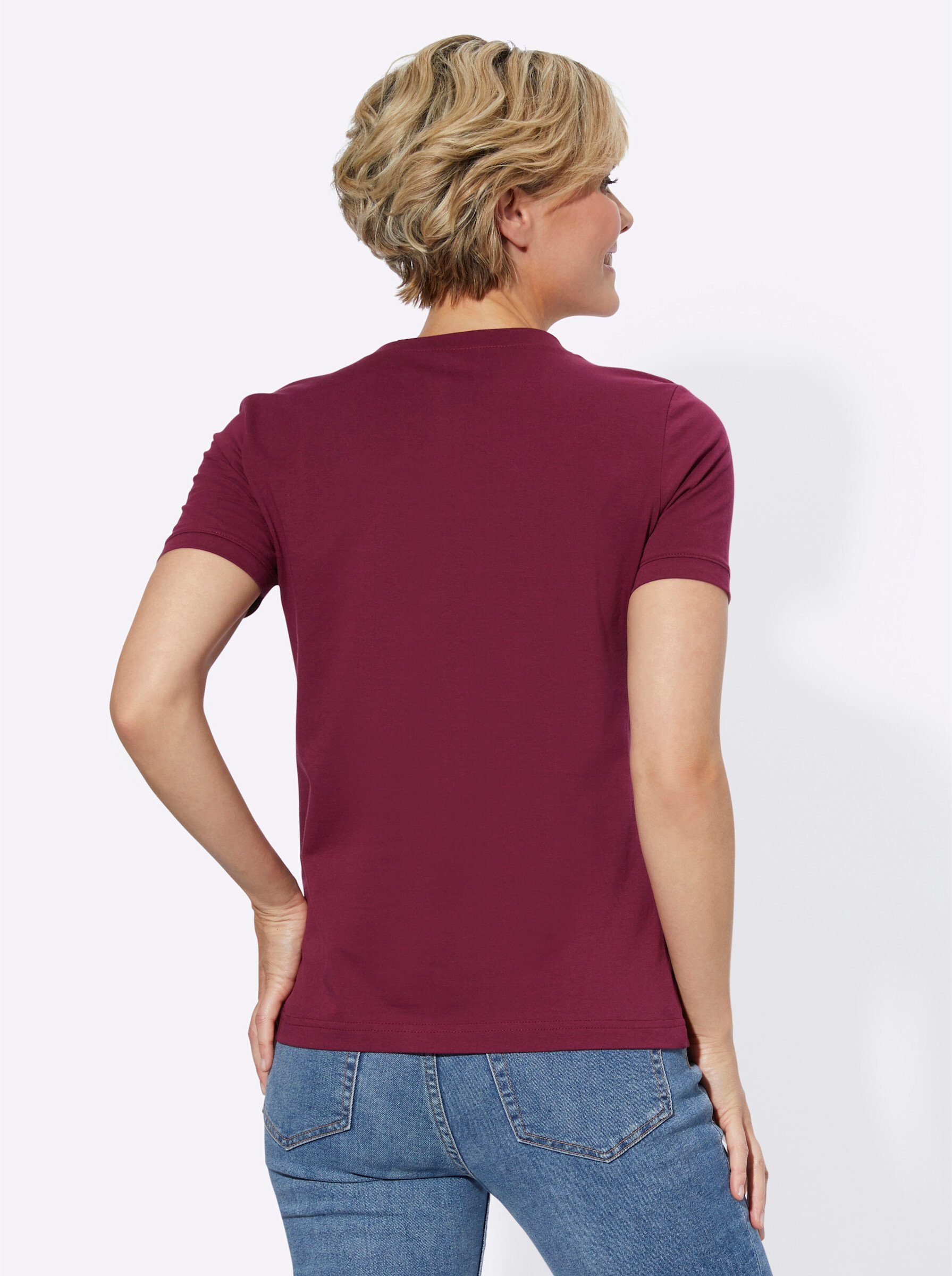 WITT T-Shirt bordeaux WEIDEN