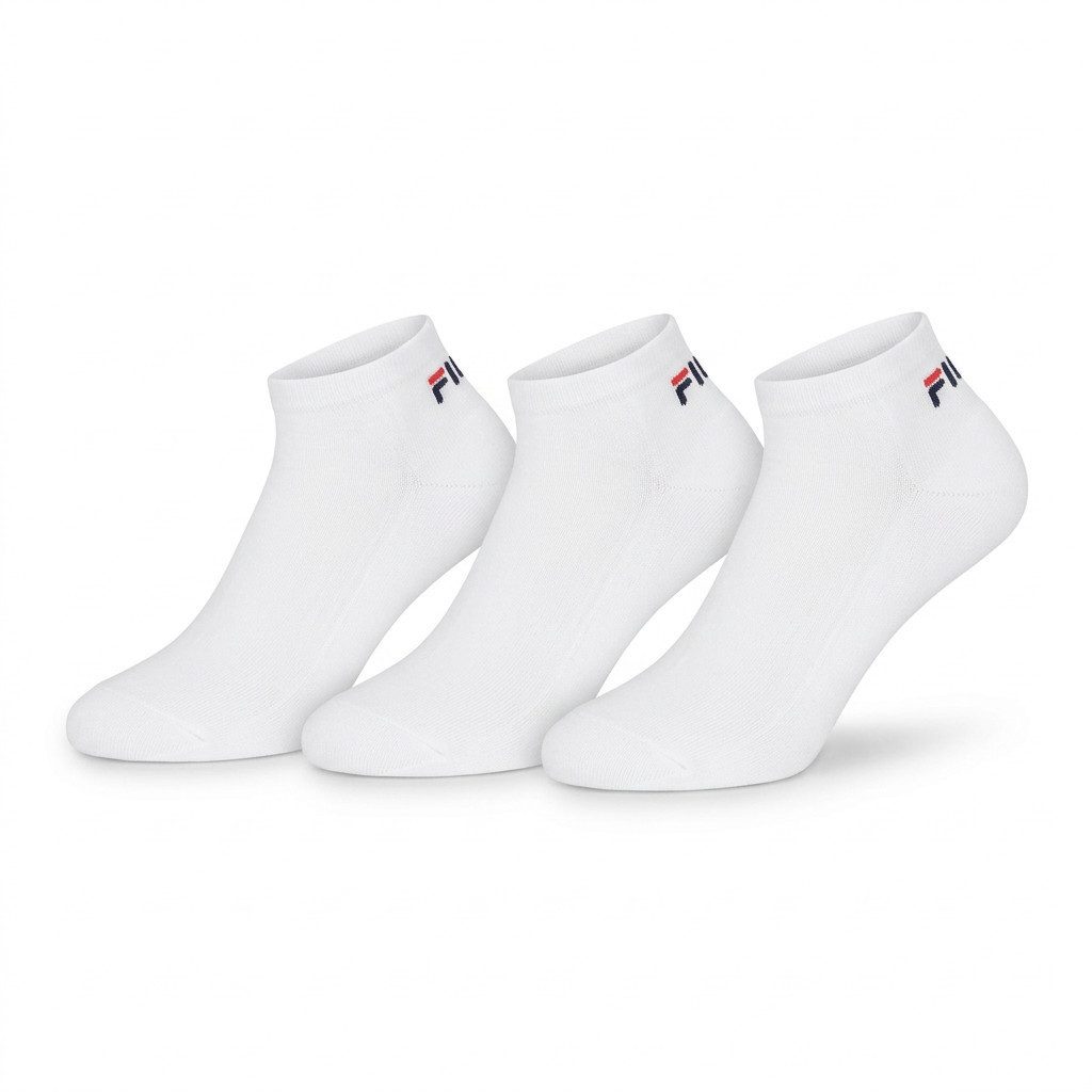 Fila Socken UNISEX INVISIBLE PLAIN SOCKS (3 Paar) mit eingestricktem Logo an der Ferse