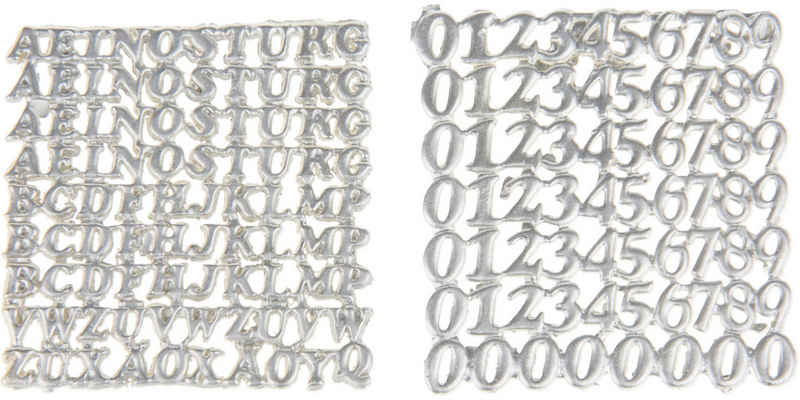 MEYCO Hobby Stumpenkerze Wachsset Zahlen & Buchstaben, 158 Stück
