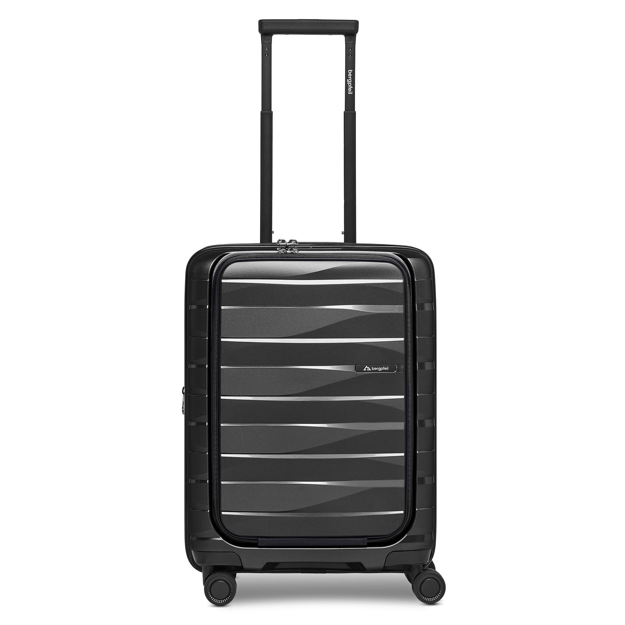Bergpfeil Trolley Travel 4 Rollen Kabinentrolley 55 cm Laptopfach mit Dehnfalte