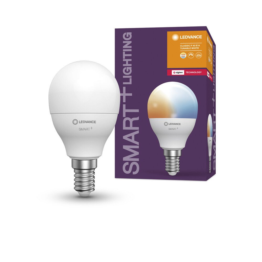 LED-Leuchtmittel E14, 4,9W, 6500K, 470lm, warmweiß