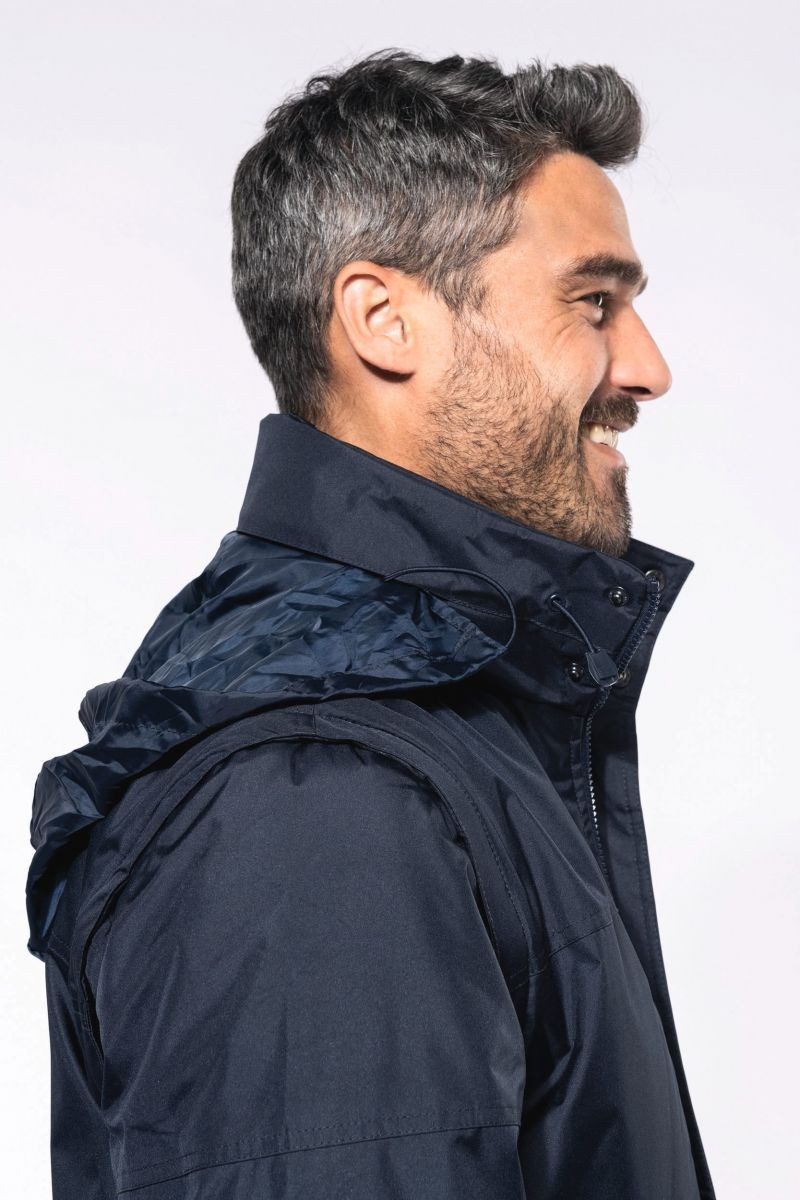 Kariban Outdoorjacke Blouson mit abnehmbaren Ärmeln für Herren