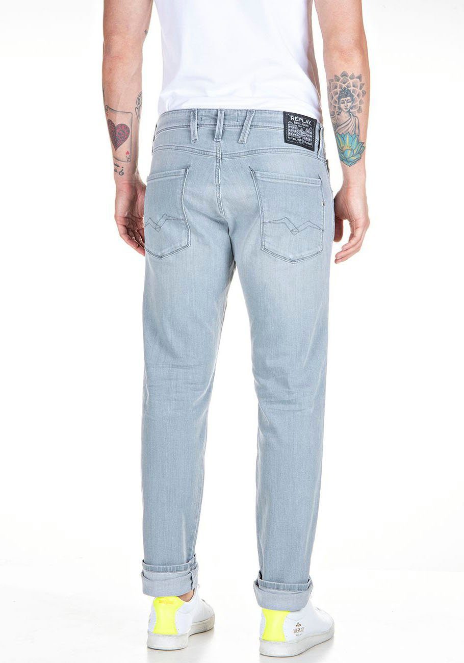 light-grey Slim-fit-Jeans Superstretch Replay Anbass