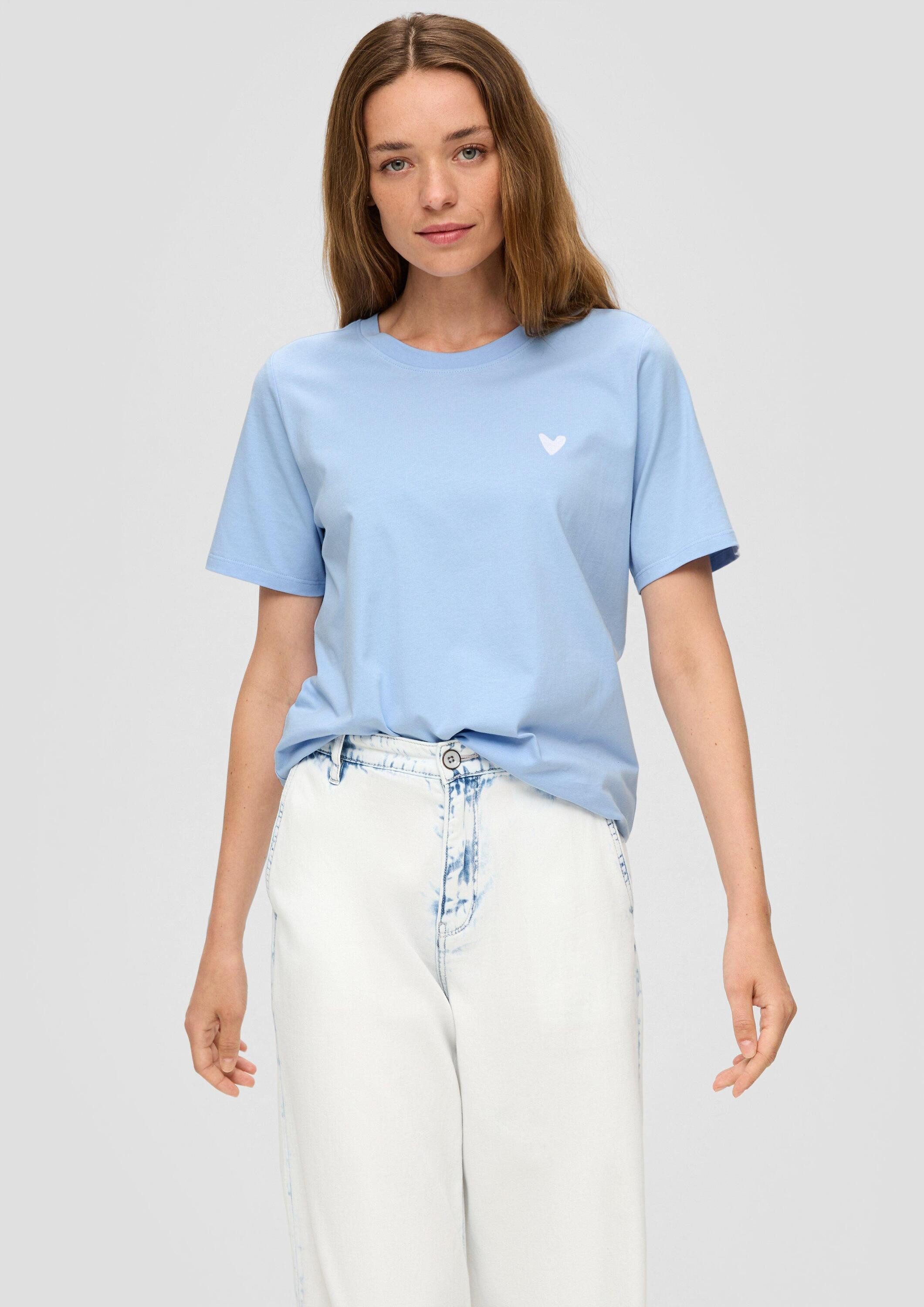 s.Oliver Kurzarmshirt T-Shirt Jersey-Shirt im Relaxed Fit mit Grafikprint günstig online kaufen