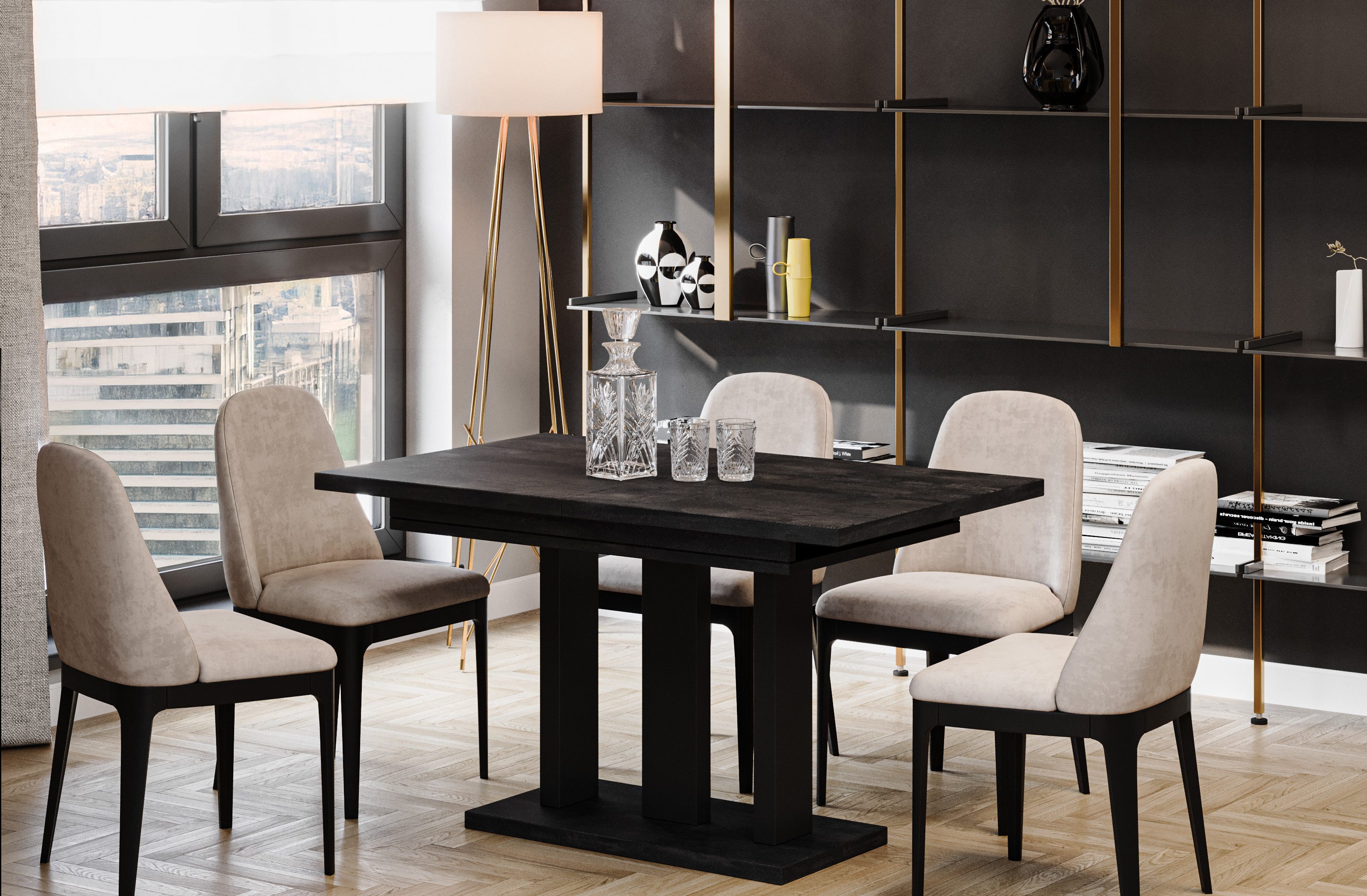 Endo-Moebel Esstisch Appia Esstisch 130–210cm ausziehbar für 8 Personen Tis günstig online kaufen