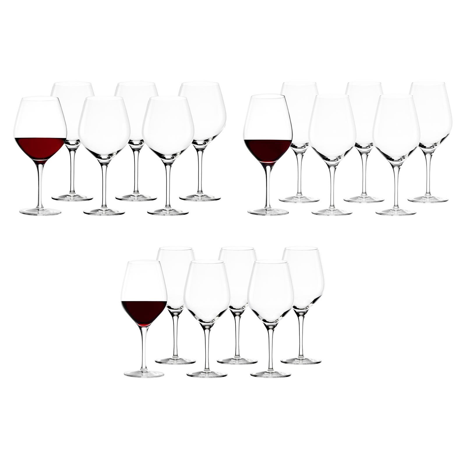 Rotwein 18er Glas Glas Stölzle Set, Gläser Exquisit