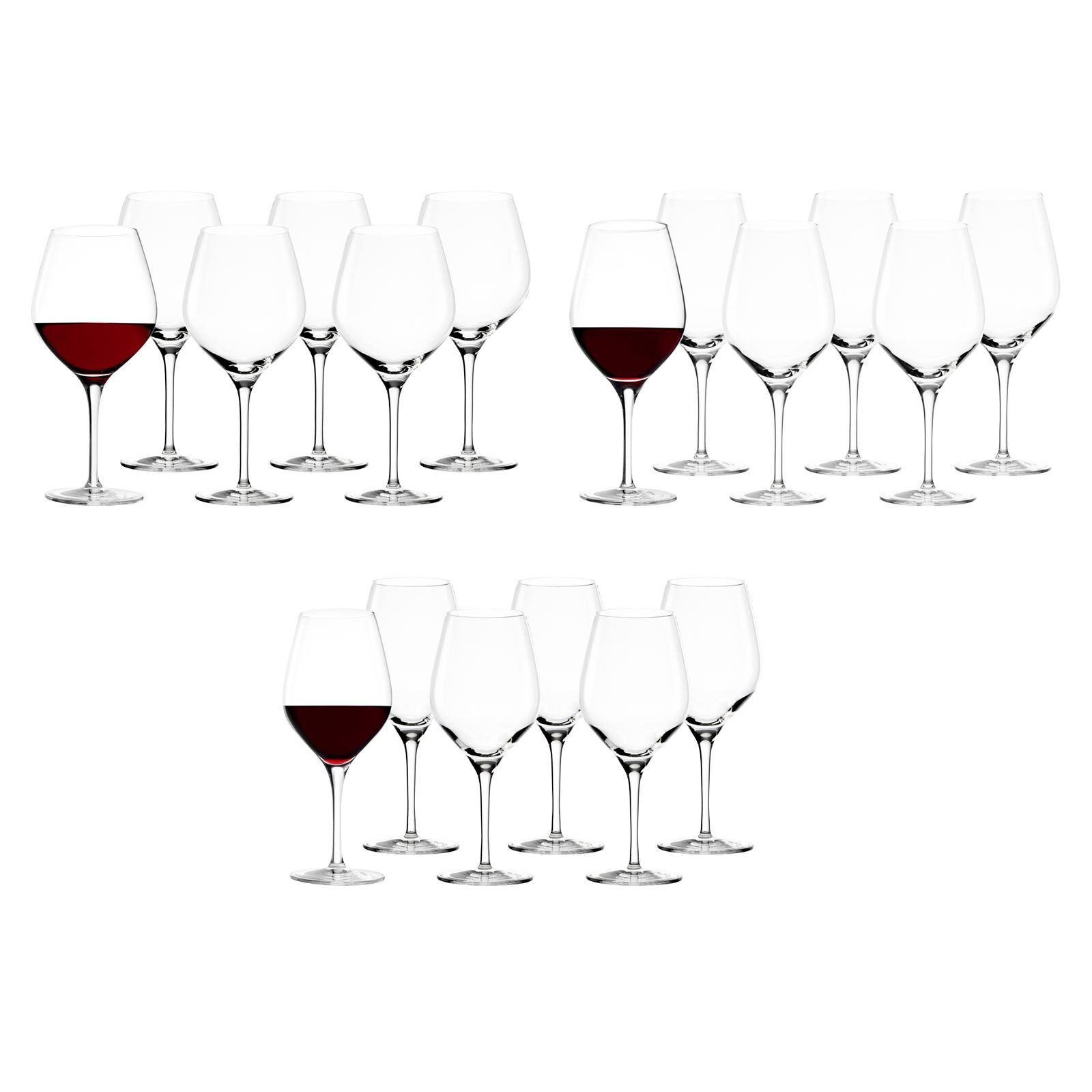 Gläser-Set Exquisit Rotwein Gläser 18er Set