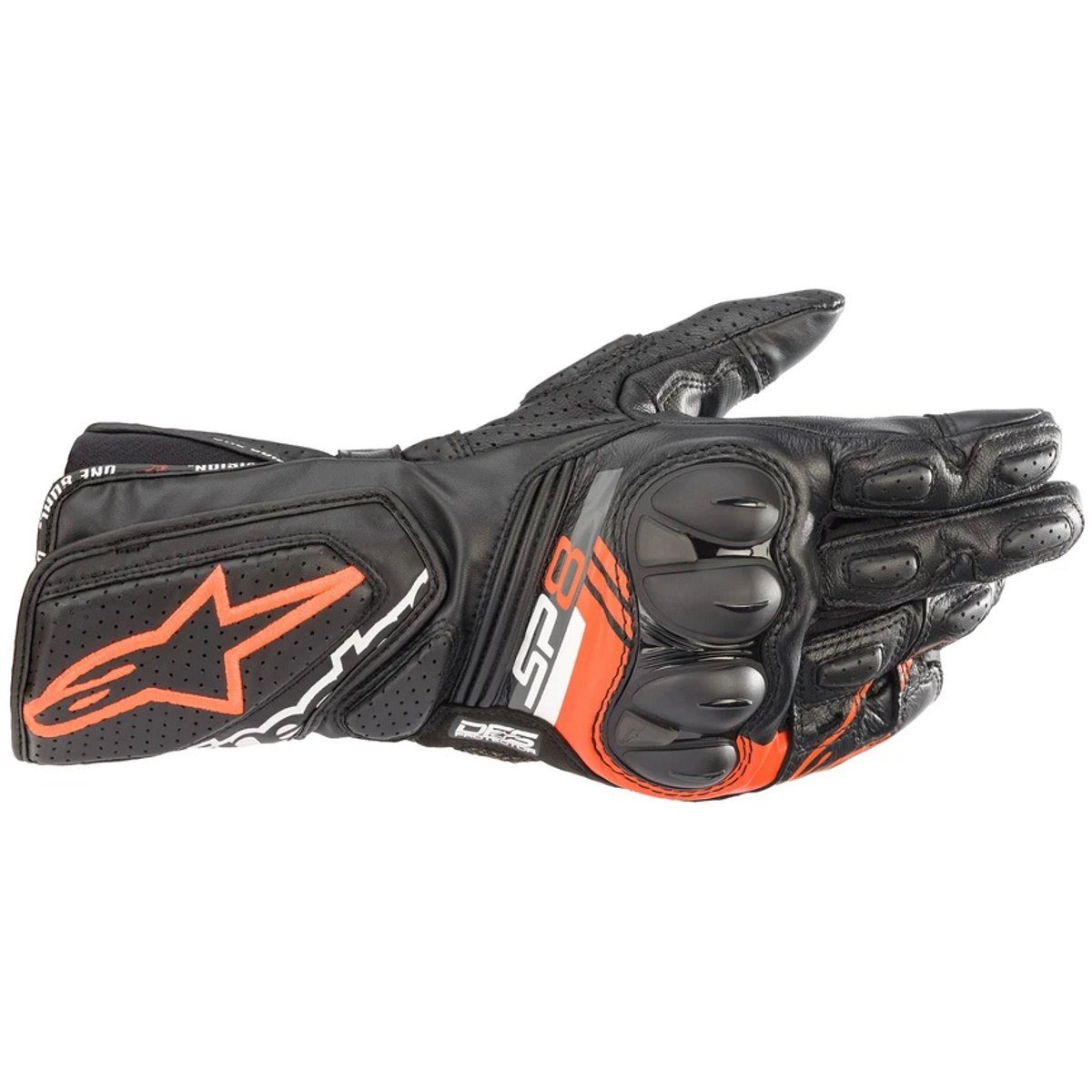 Alpinestars Motorradhandschuhe Alpinestars SP-8 V3 Handschuh schwarz / fluo-rot XL Kevlar