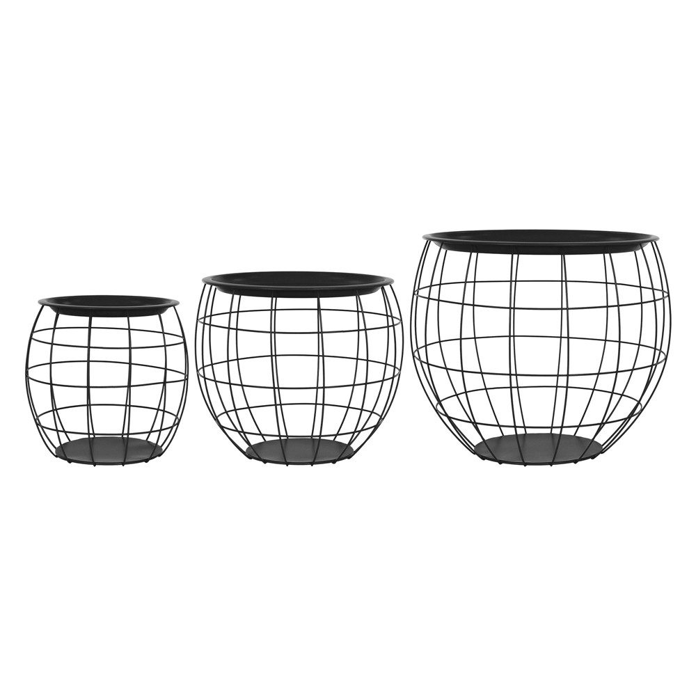 ML-DESIGN Beistelltisch Sofatische aus Metall rund Wohnzimmertische Satztis günstig online kaufen