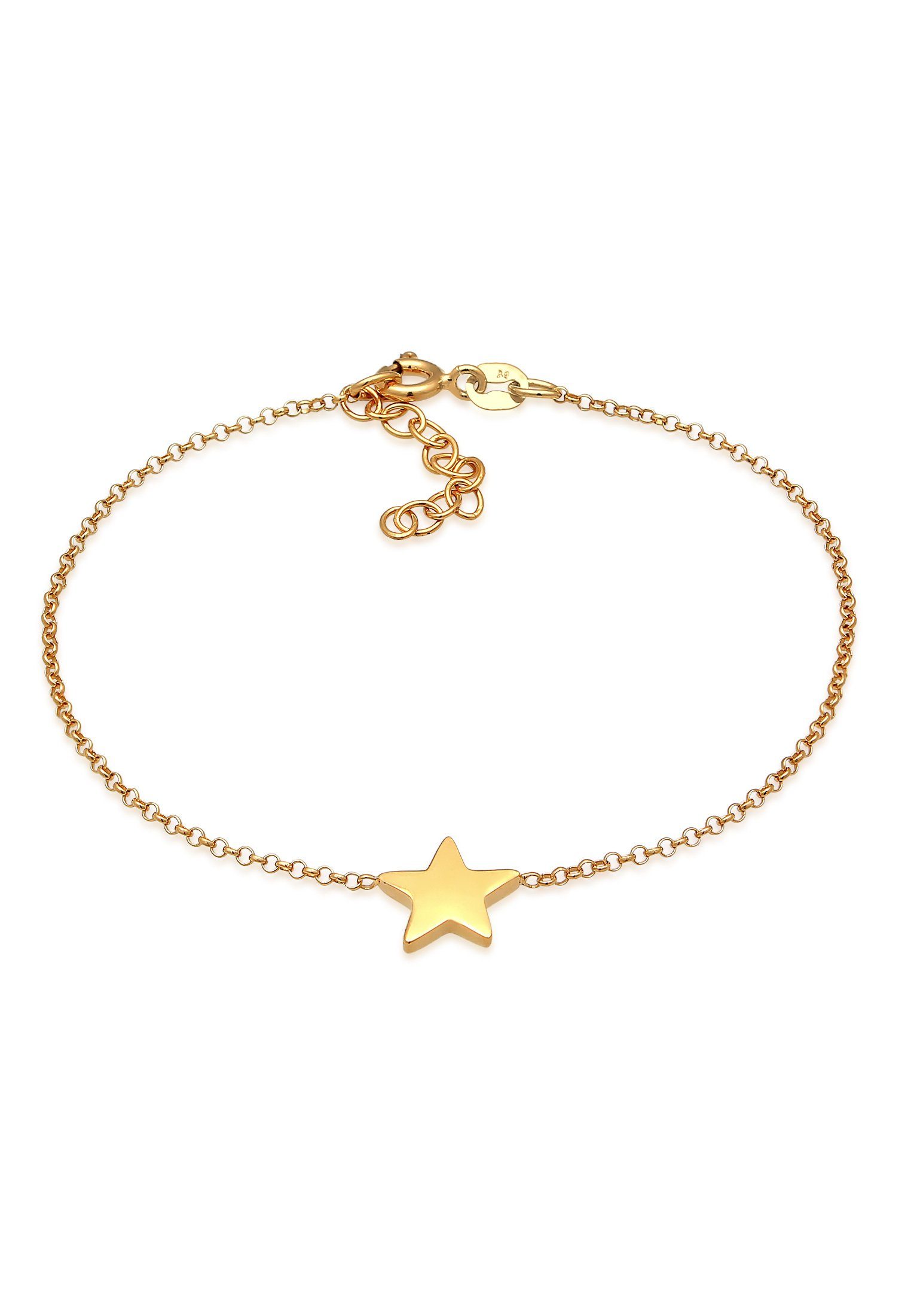 Sterne Trend Elli Armband Gold Silber, 925 Astro Stern Zart
