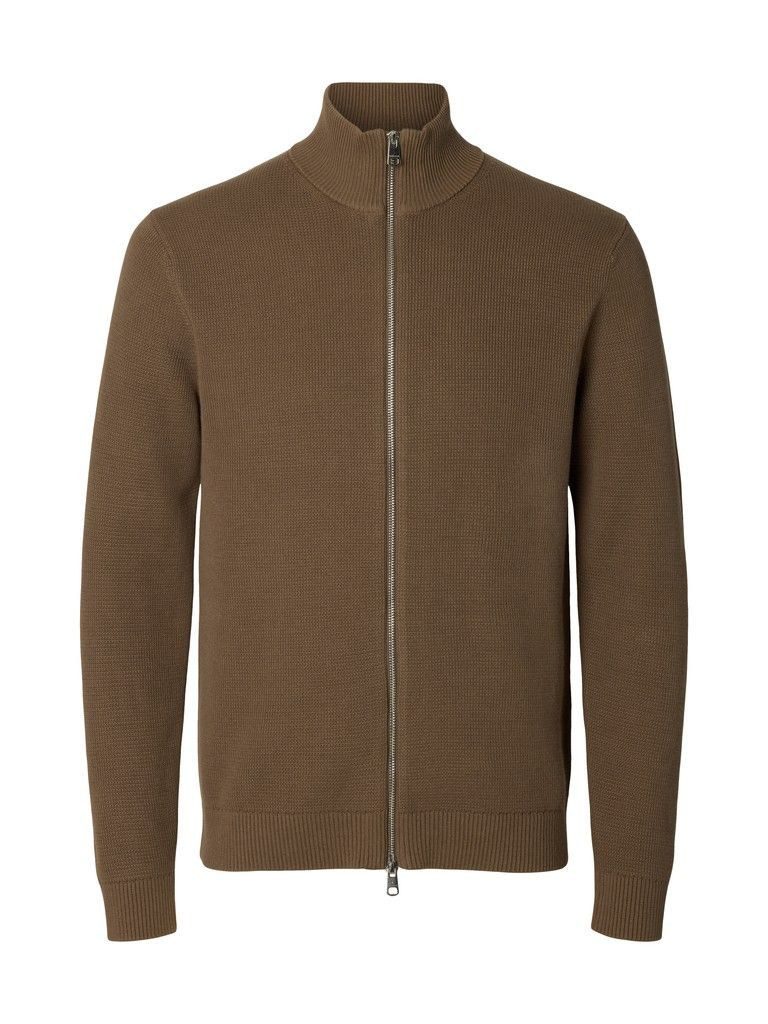 Selected Strickjacke SLMDANE LS KNIT REG STRUC FULL ZIP