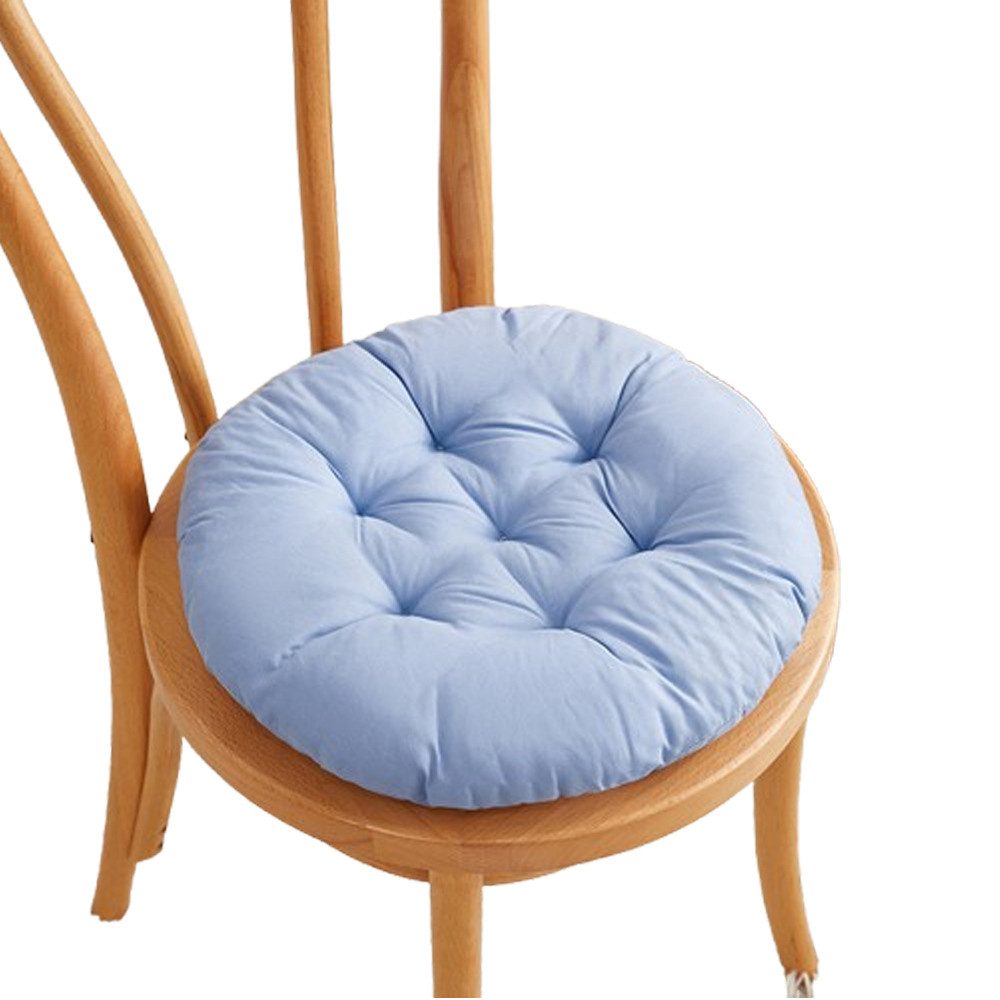 Coonoor Подушка для стула Stuhlauflage, Подушки Uni 2er-Pack, Размер rund: 37 cm Ø - gesteppt, mit glatten, strapazierstarkem Gewebe