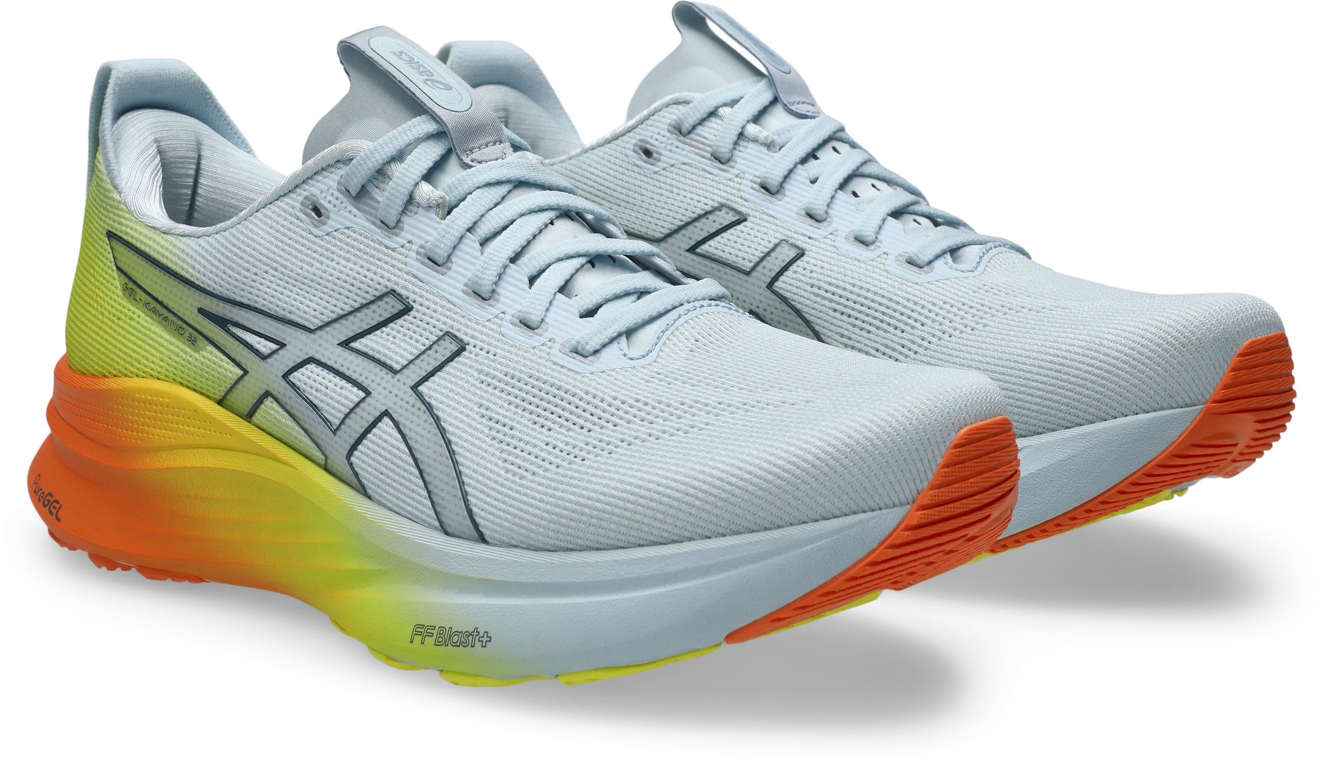 Asics GEL-KAYANO 32 Laufschuh sportlicher Stil, leicht profiliertes Laufsohlenprofil, Schnürung