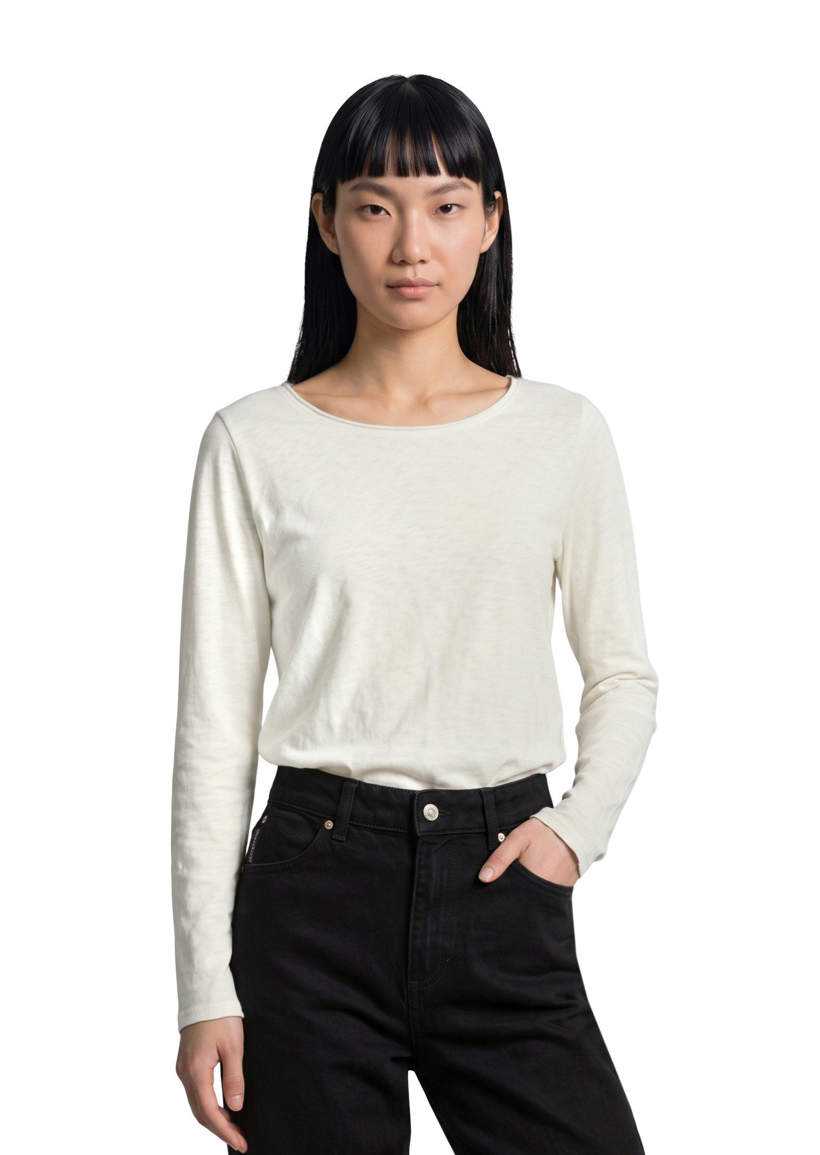 Marc O'Polo DENIM Langarmshirt aus Organic Cotton