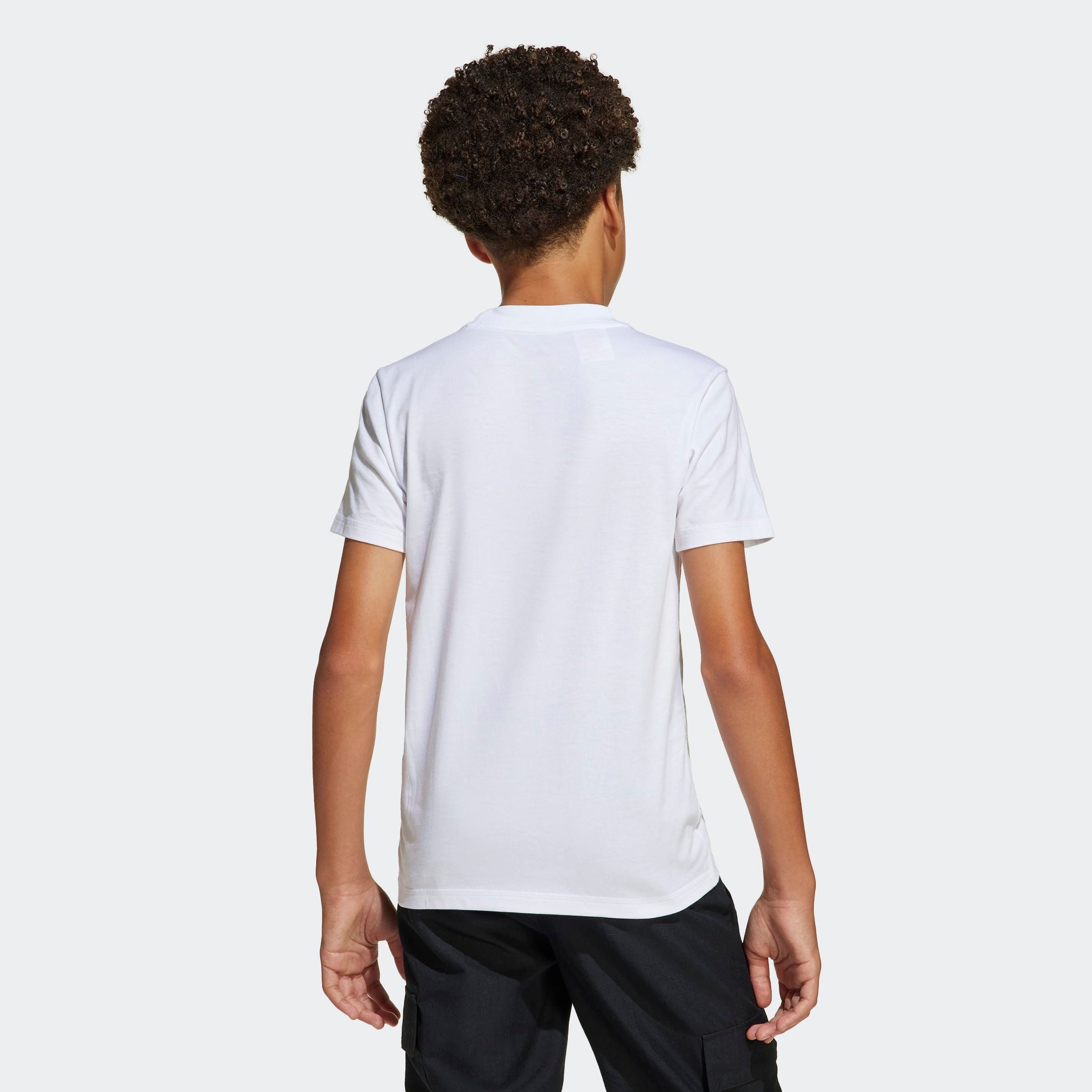 adidas Sportswear T-Shirt J BL TEE 160 für Kinder und Teens, mit Rundhalsausschnitt, aus 100 % Baumwolle