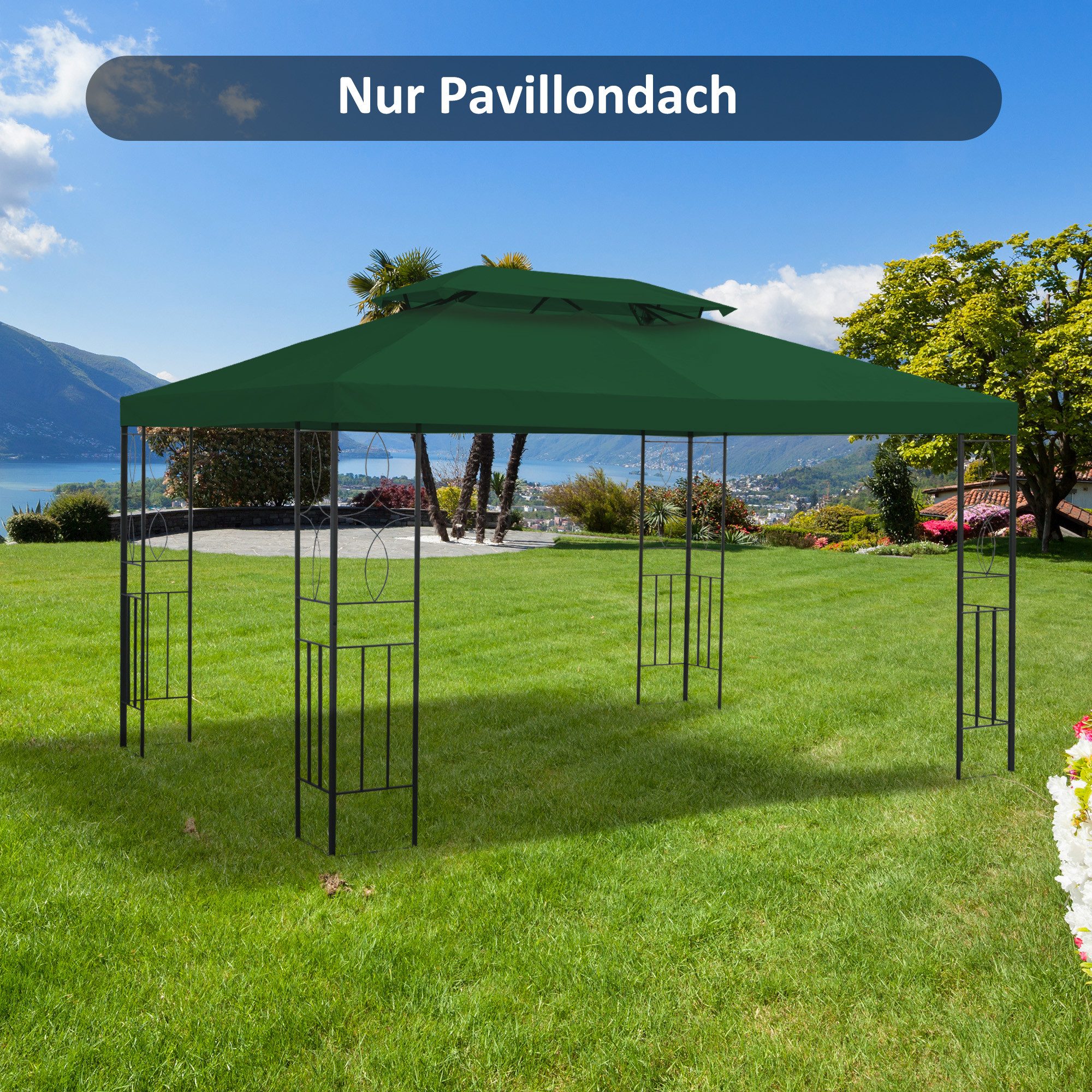 Outsunny Pavillon-Ersatzdach 3 x 4 m, günstig online kaufen