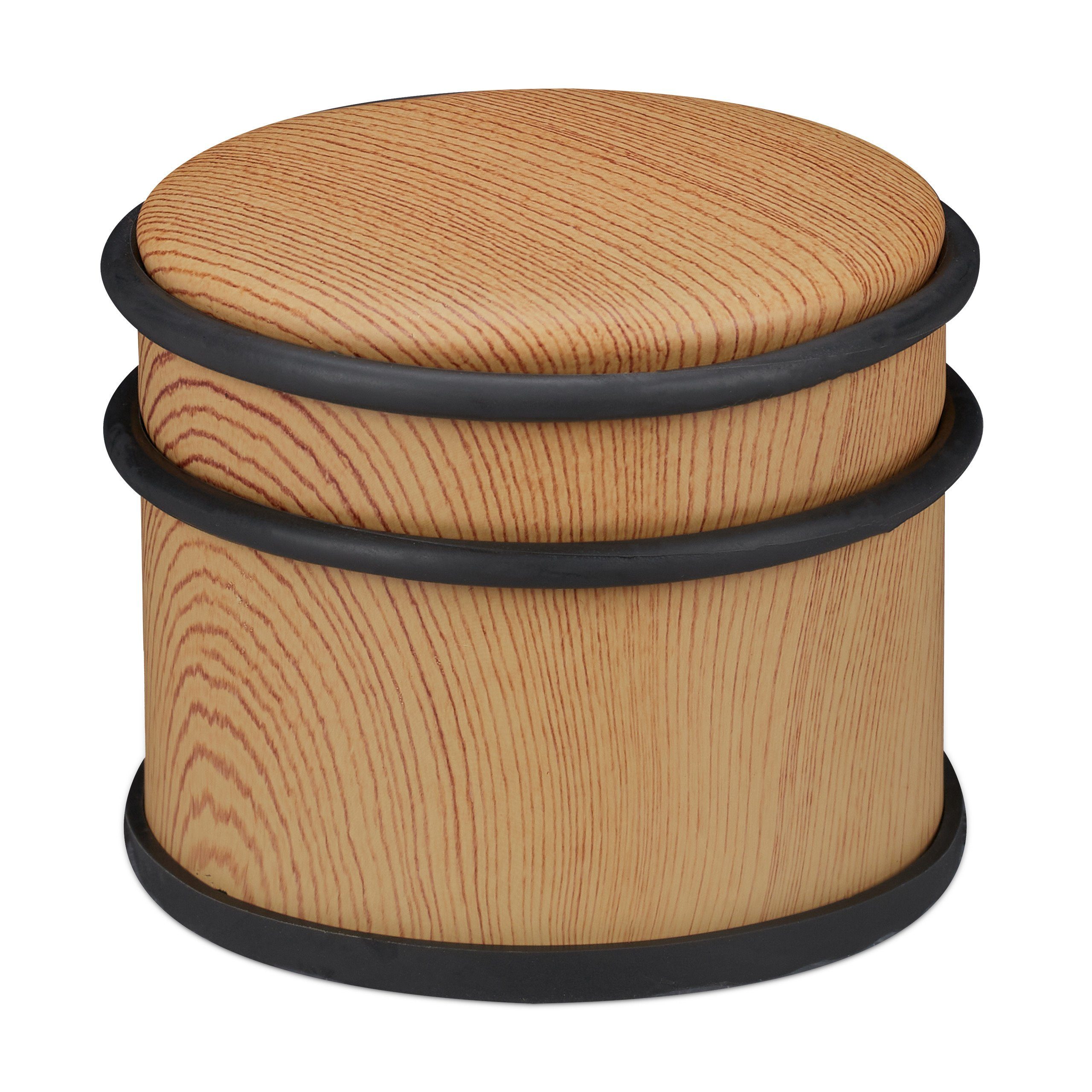 relaxdays Türstopper 2 x Türstopper Holzoptik günstig online kaufen