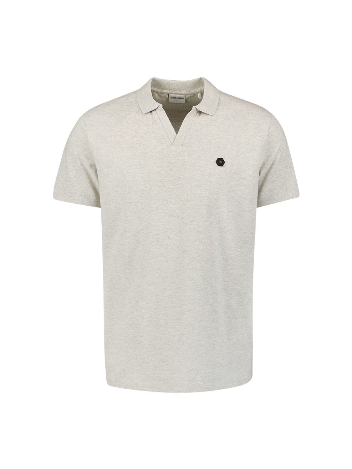 NO EXCESS Poloshirt Polo V Melange günstig online kaufen