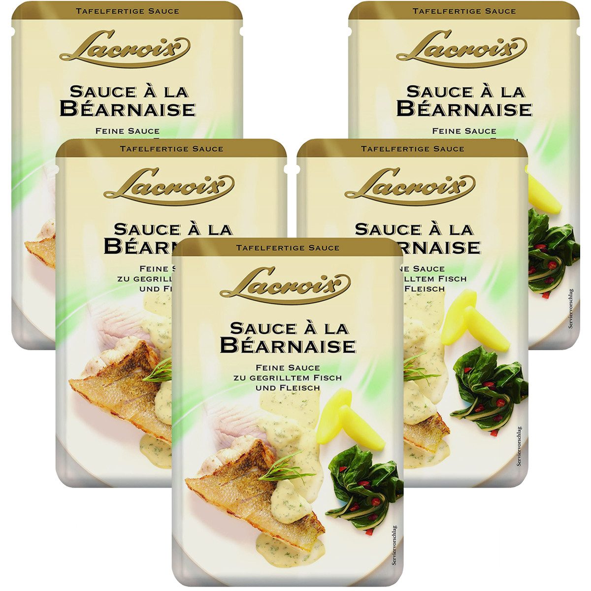 Lacroix Saucen, Lacroix Sauce Bernaise feine Sauce zu Fleisch und Fisch 150ml 5er Pack