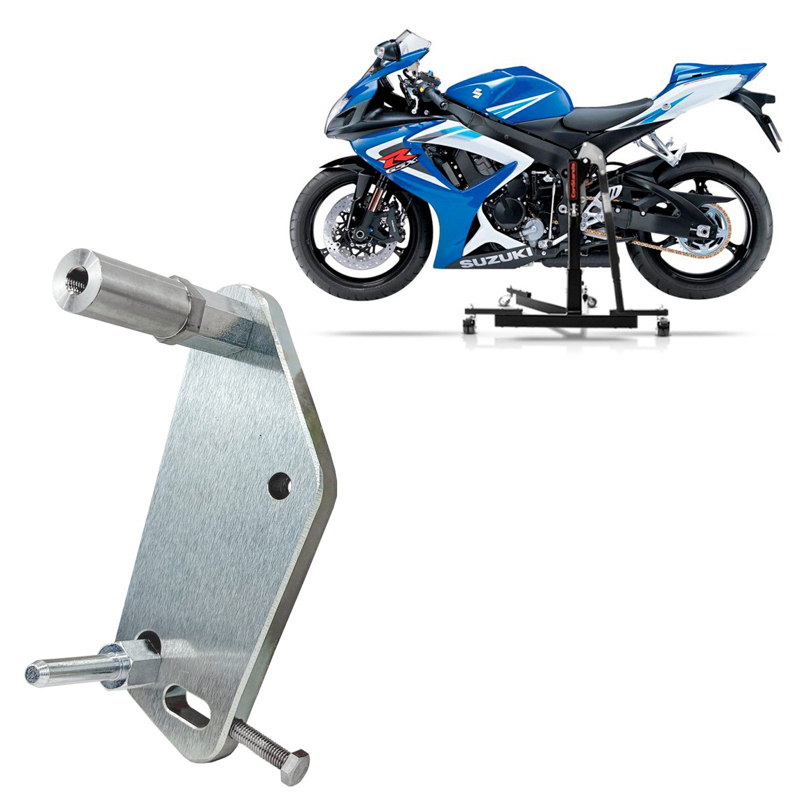 ConStands Motorradheber Adapterplatte für # Power Classic / Evo für Suzuki GSX-R 750 06-10