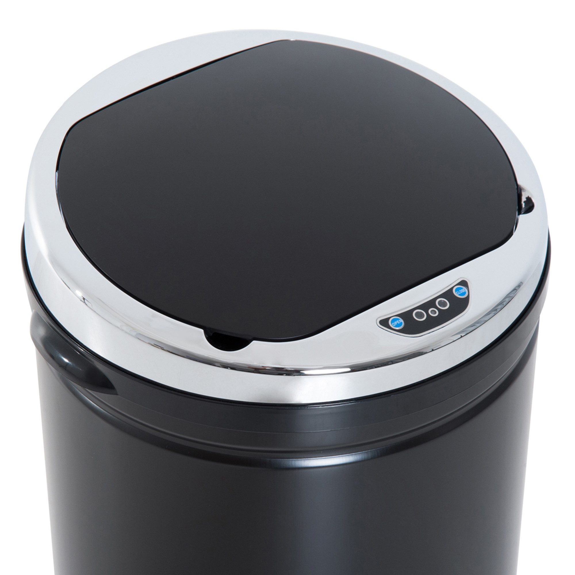 MC Star Mülleimer Sensor Mülleimer 42L, Elektrisch Automatischer Abfalleimer mit Deckel, Rostfrei, für Bad, Büro, Küche, Esszimmer, Stahl, Schwarz
