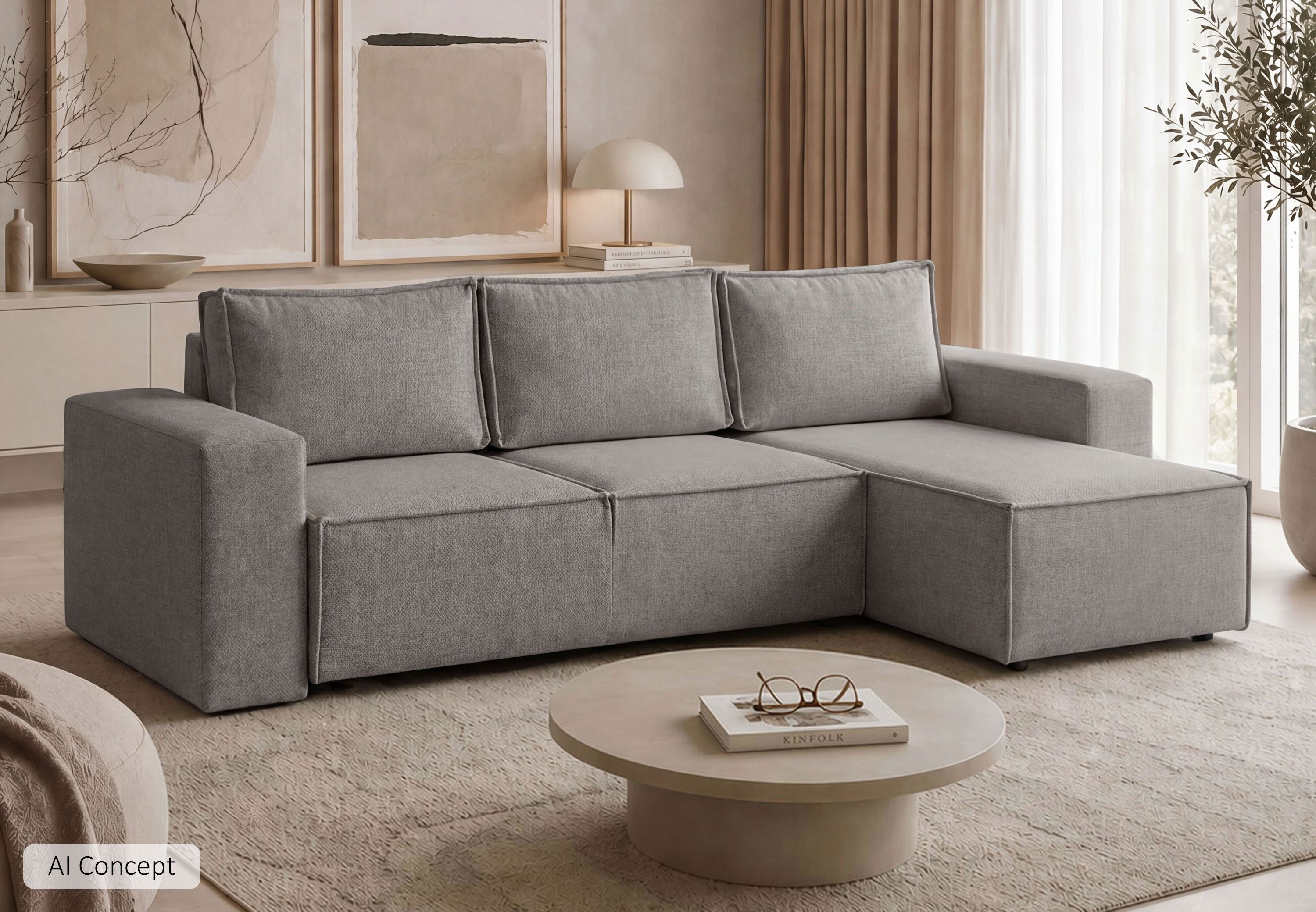 Lookway Ecksofa MURANO mit Schlaffunktion und Bettkasten