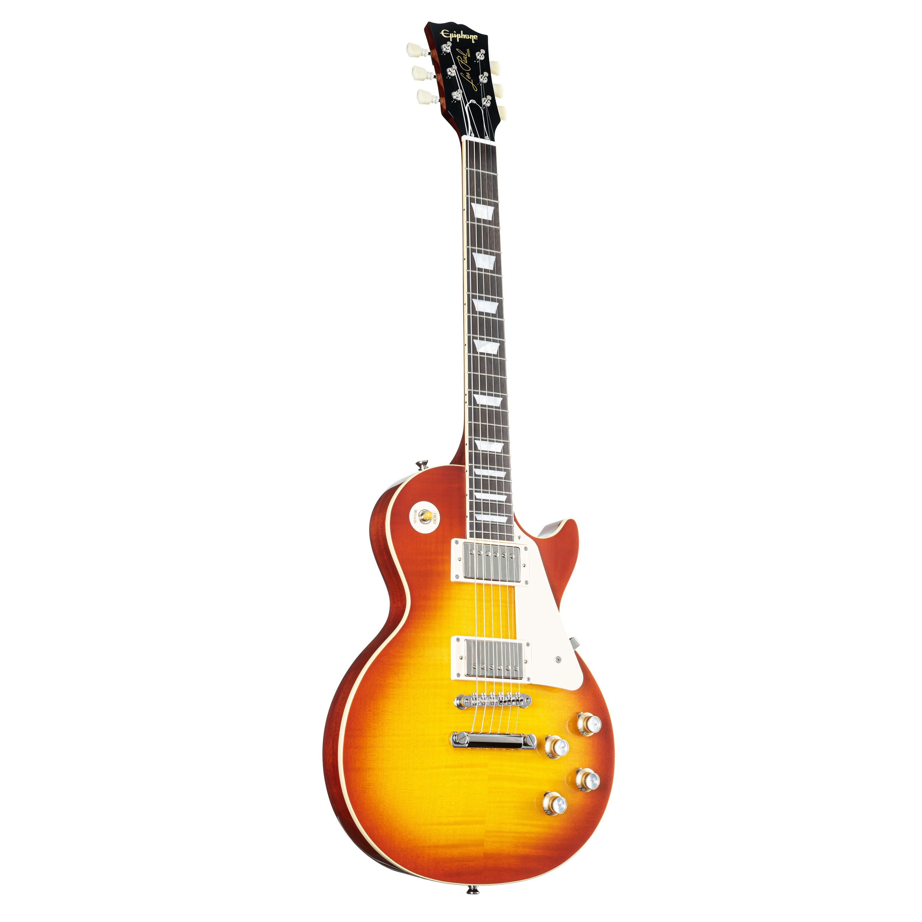 Epiphone E-Gitarre, E-Gitarren, Single Cut Modelle, 1960 Les Paul Standard Reissue Washed Cherry Sunburst - Single Cut