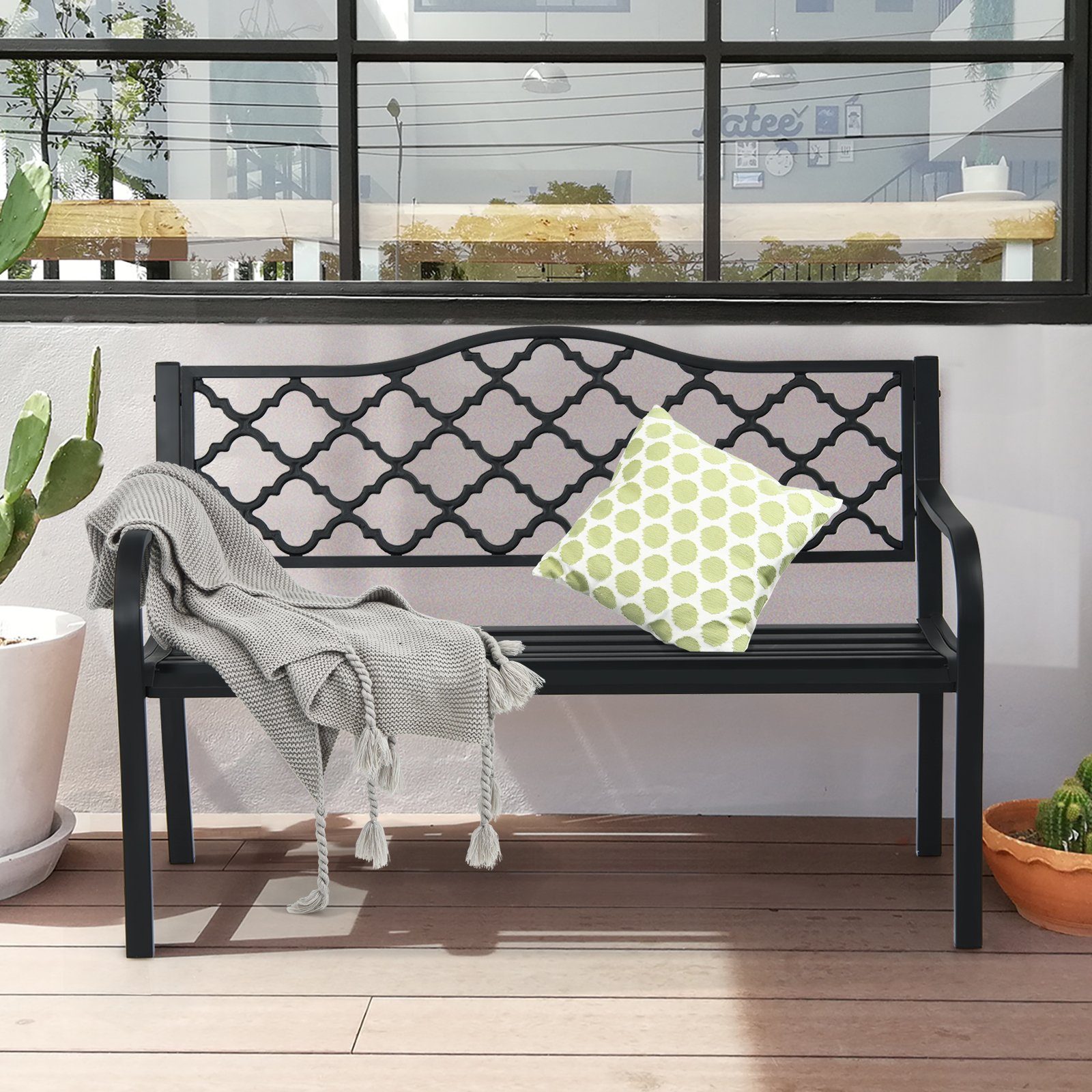 Schwarze Metall Gartenbänke online kaufen OTTO