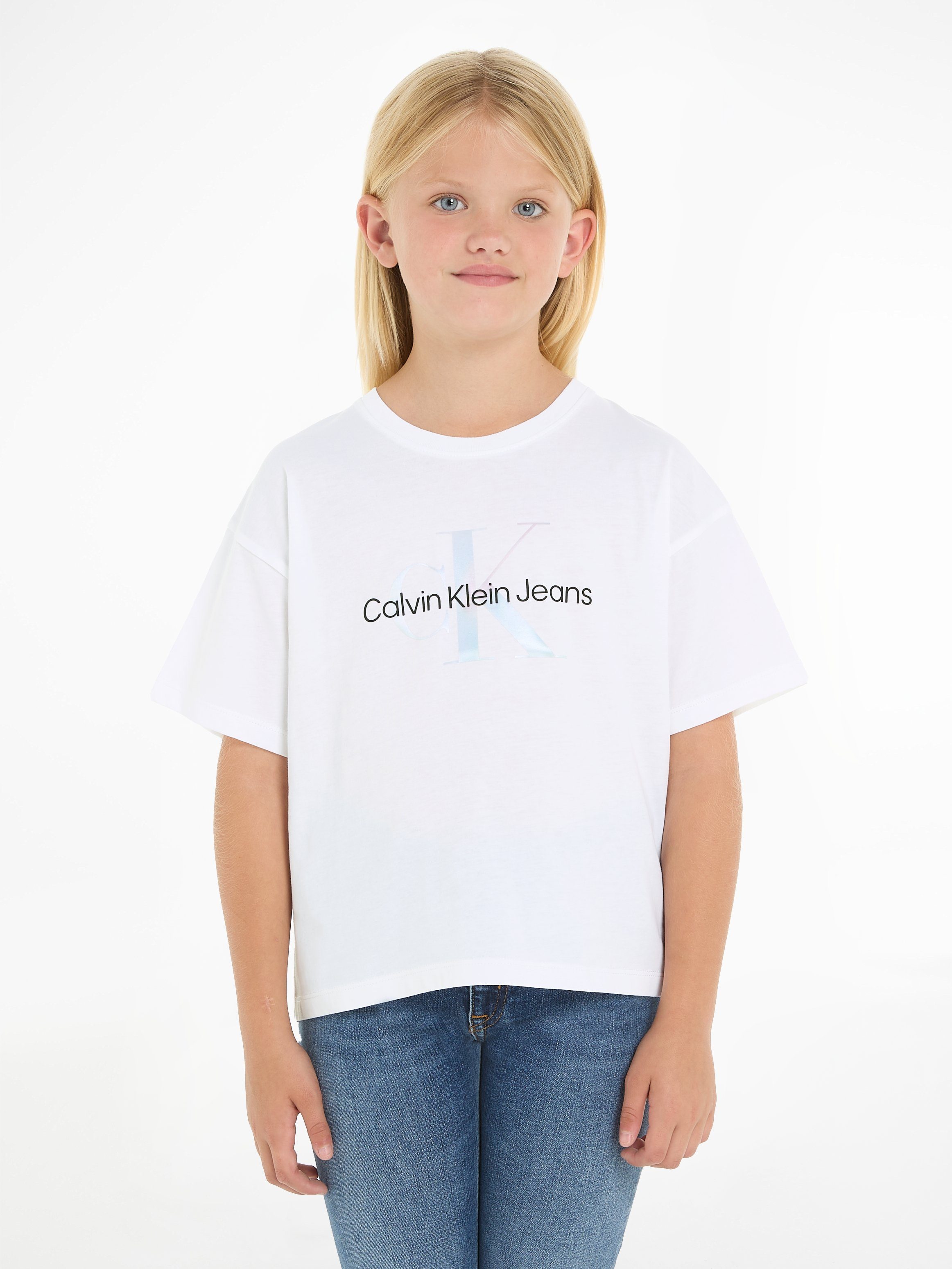 Calvin Klein Jeans T-Shirt SERENITY MONOGRAM BX SS T-SHIRT Kinder bis 16 Jahre