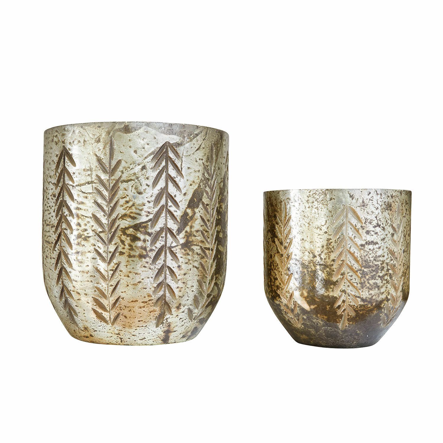 Mirabeau Windlicht Windlicht 2er Set Filorex silber (2er Set, 2er Set)