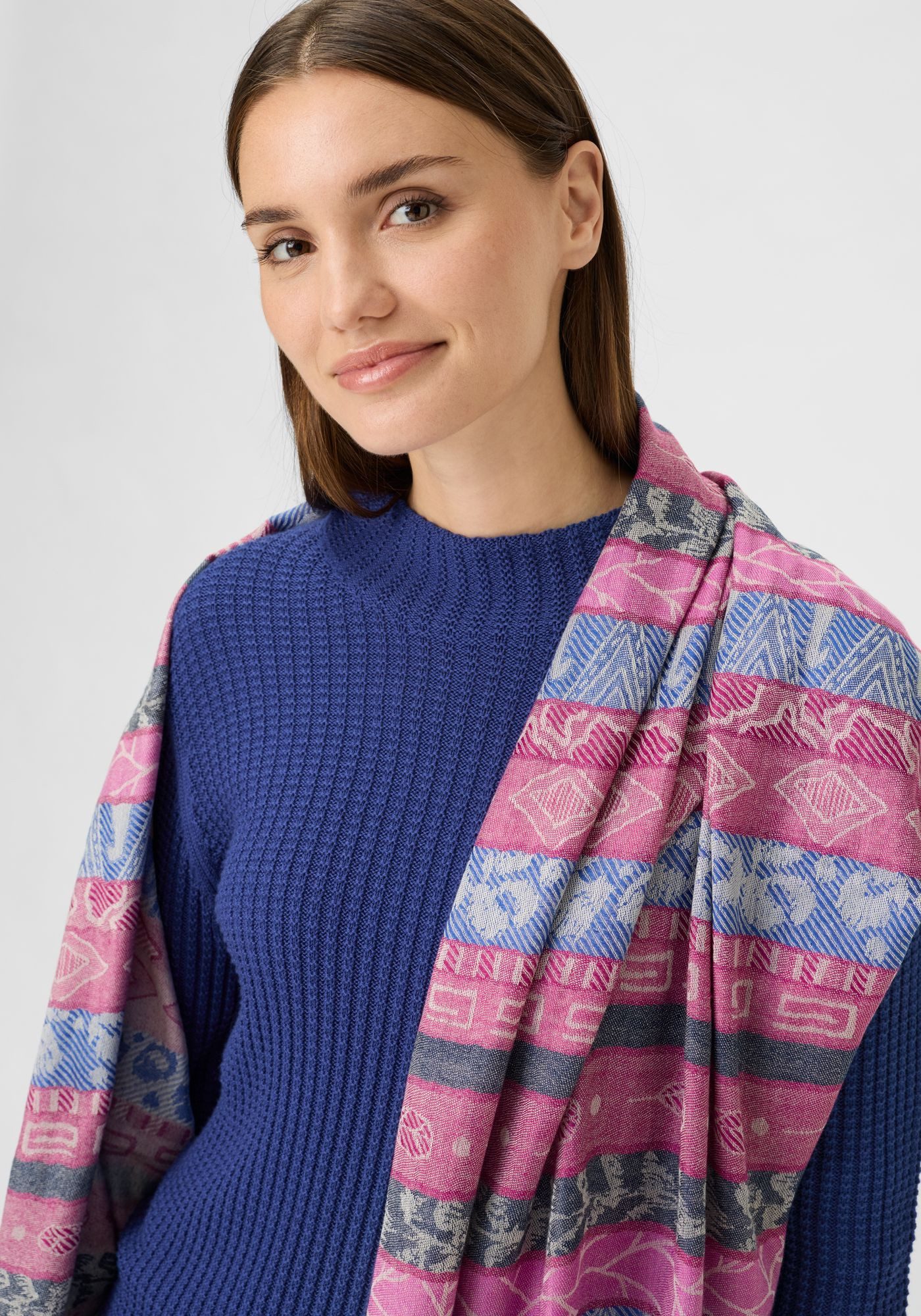 Olsen Stehkragenpullover