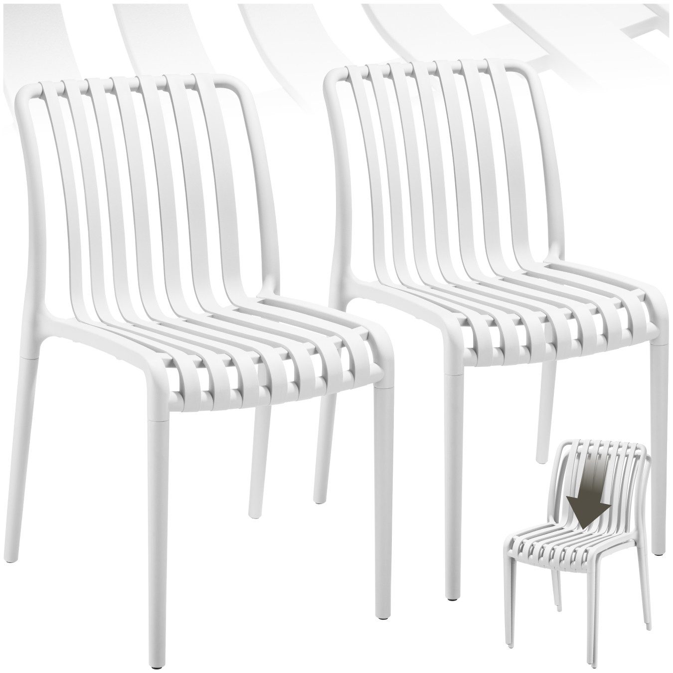 tectake Gartenstuhl Gartenstühle (Set, 2 St), günstig online kaufen