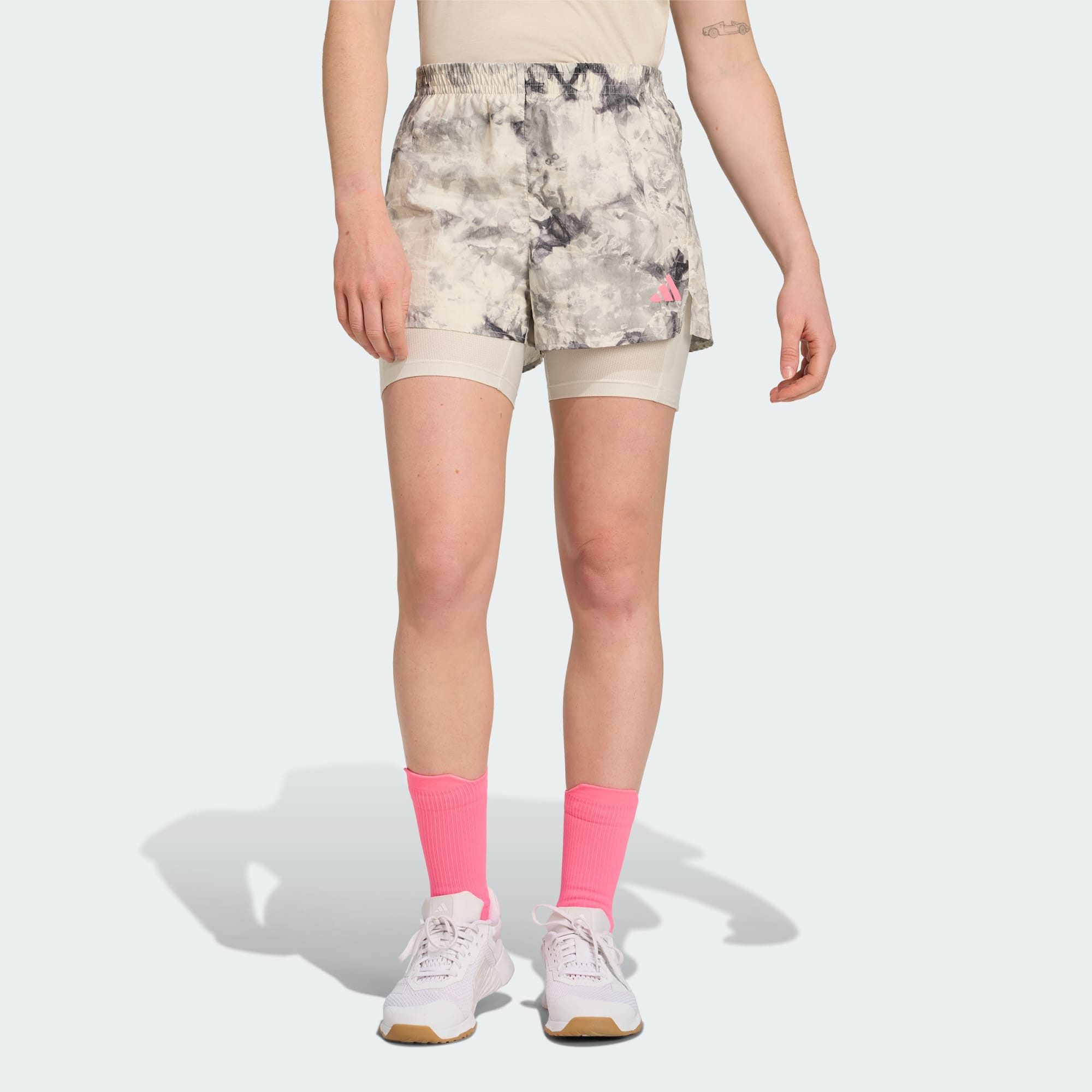 adidas Performance Golfhose OWN THE RUN SPRAY DYE 2-IN-1 SHORTS