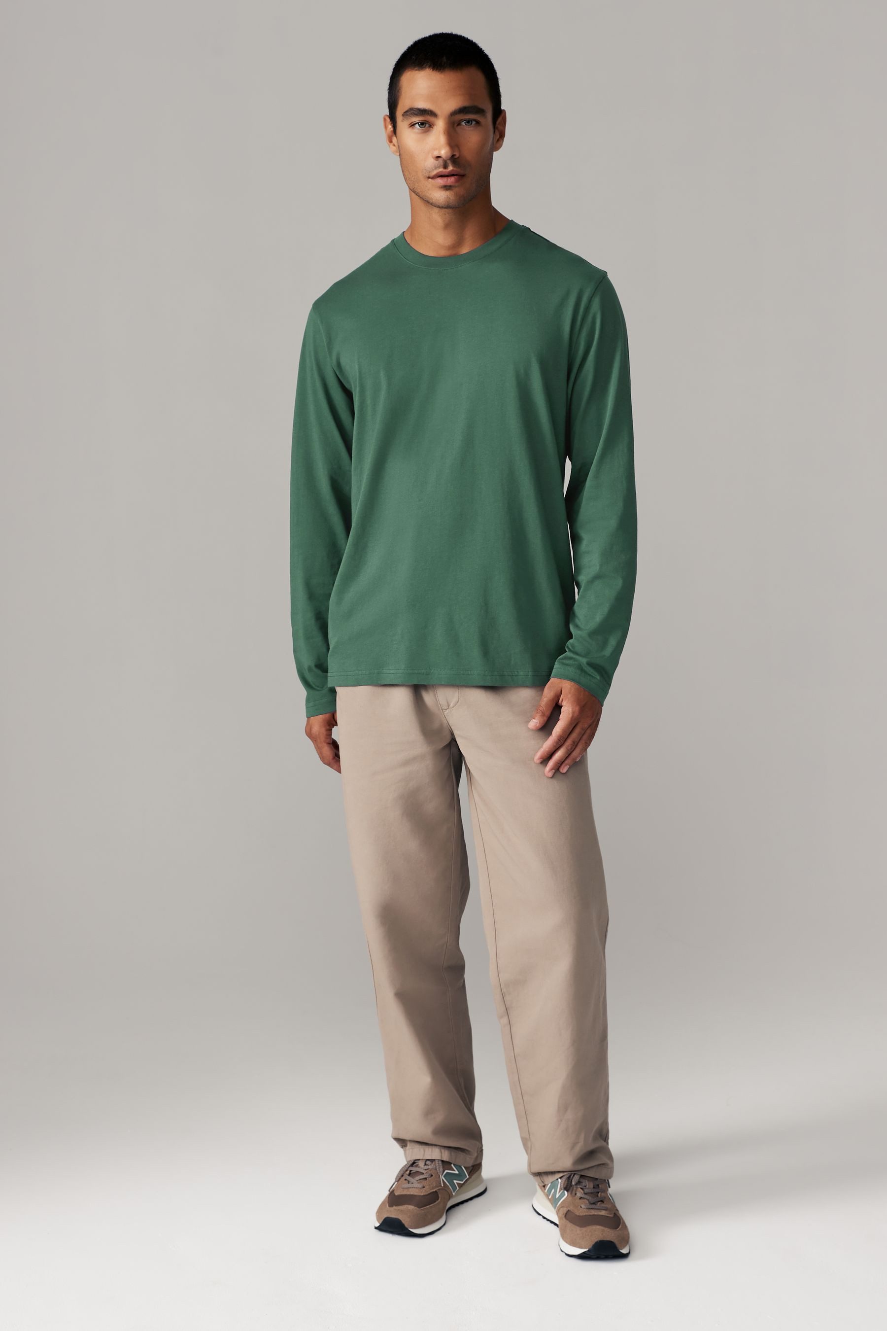 Next Langarmshirt Rundhalsshirt – Regular Fit (1-tlg)