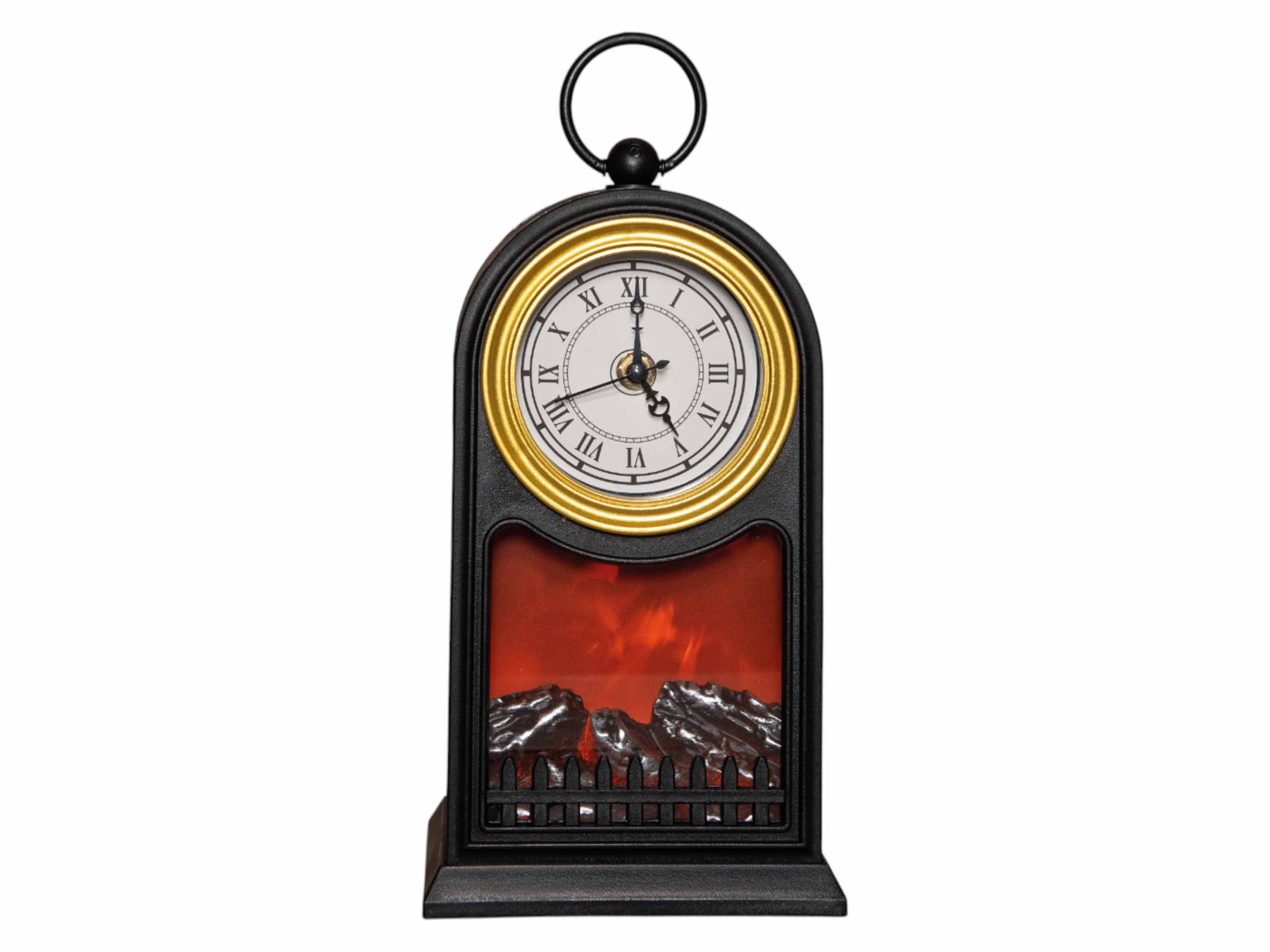 Coen Bakker Deco BV Dekokamin (1-St), Flammensimulation mit Uhr Betrieb mit Batterie oder Kabel
