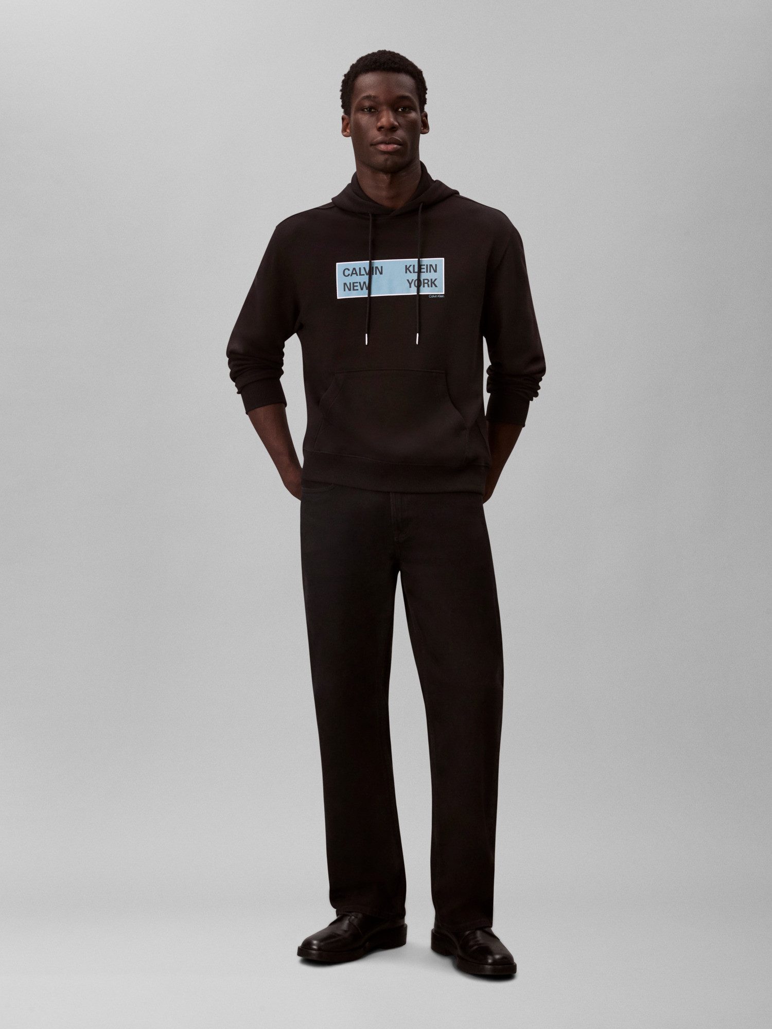 Calvin Klein Jeans Kapuzensweatshirt LS EU 350TERRY CKNY BOX GRAPHIC Mit Rundhalsausschnitt, regular fit – Bild 5 von 5