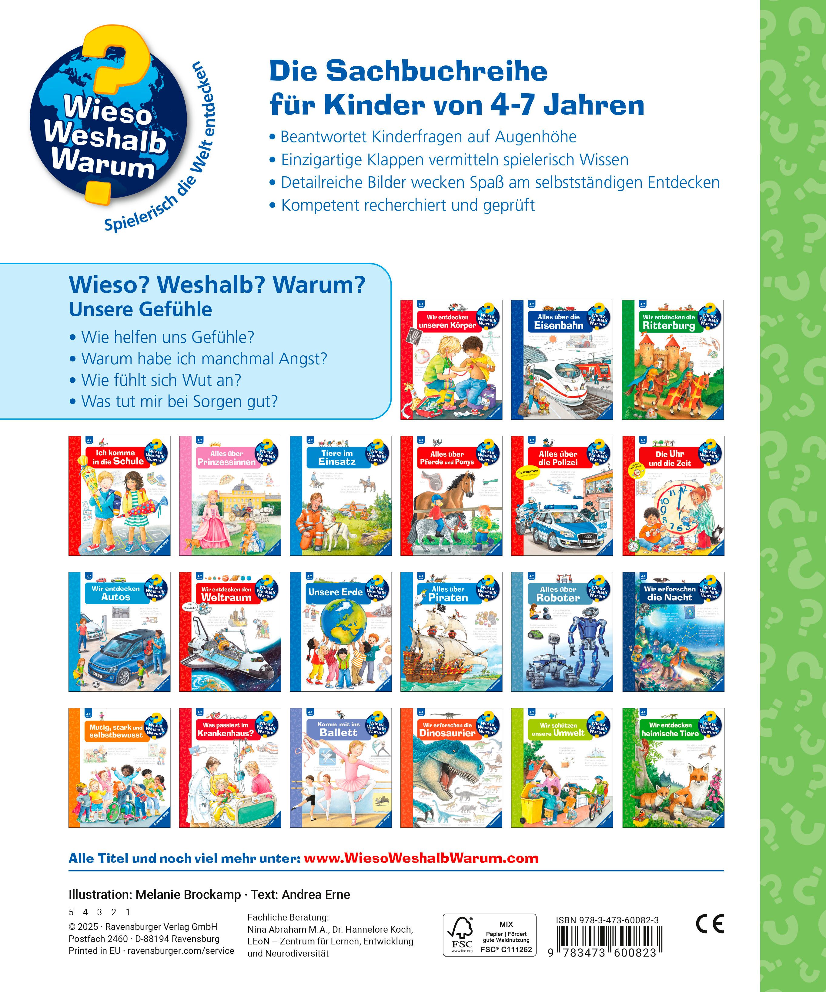 Ravensburger Kinderbuch Wieso? Weshalb? Warum?, Band 58 - Unsere Gefühle, Made in Europe