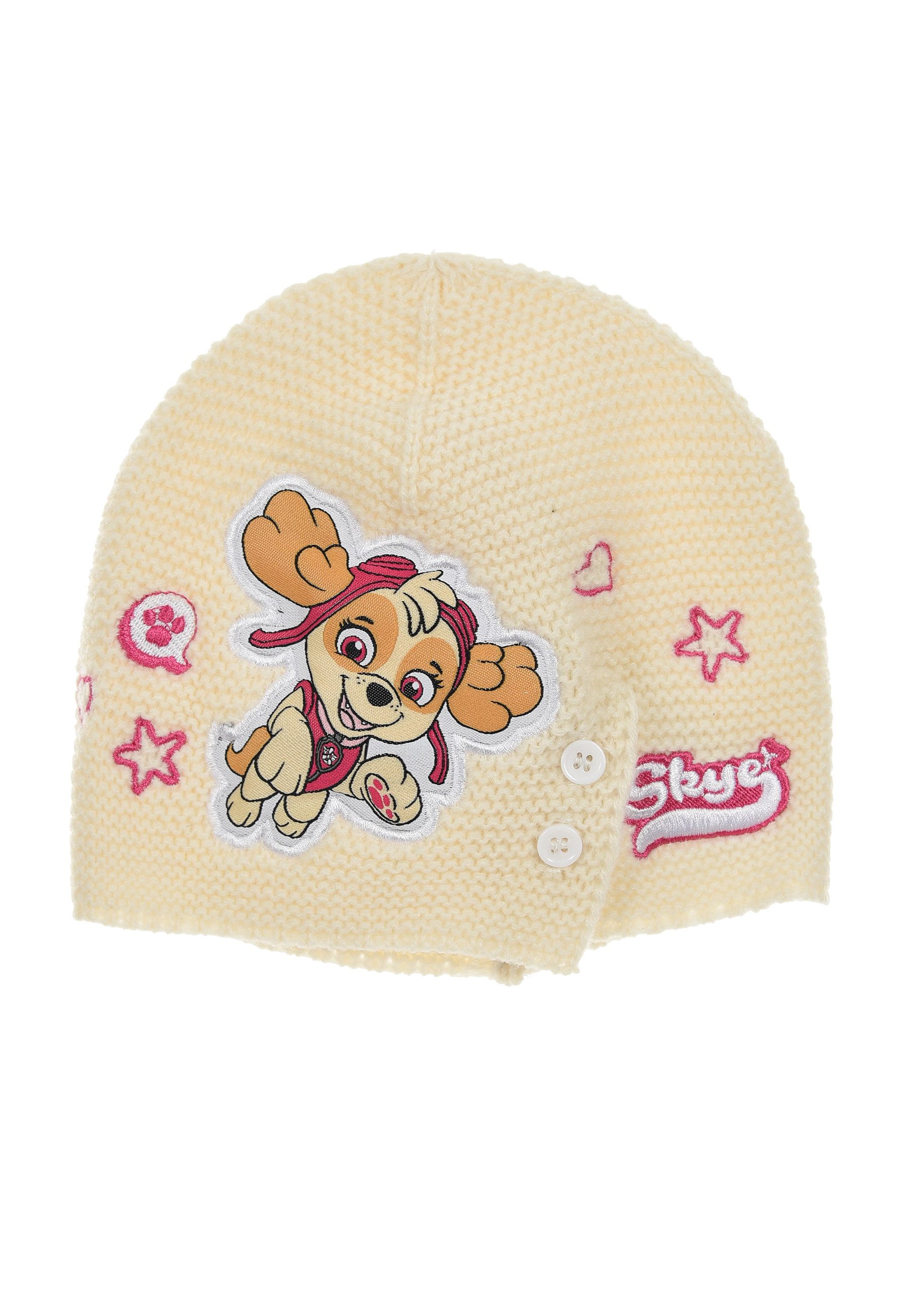PAW PATROL Beanie Baby Mädchen Winter-Mütze Strick-Mütze