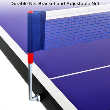 WIN.MAX Tischtennisplatte Tischtennistisch mit Darts und Basketball Spiel, TT-Platte mit Nets