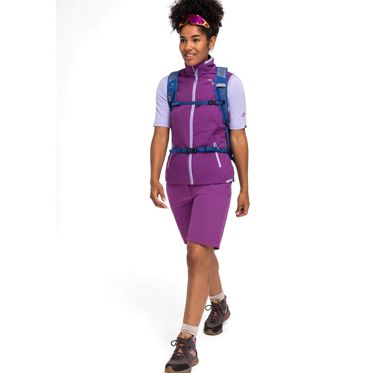 Softshelljacke Violett Maier Brims Weste Sports