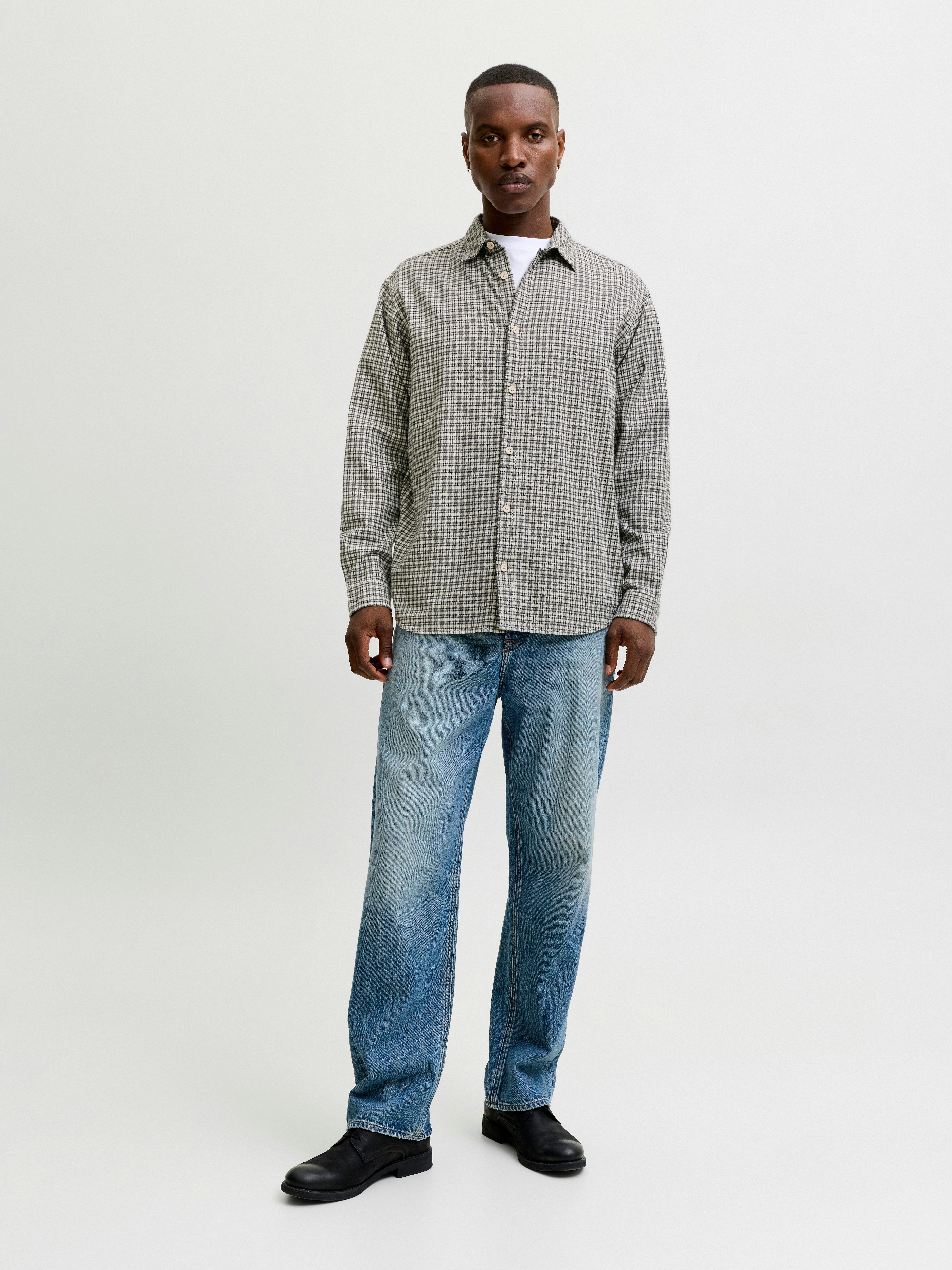 Jack & Jones Langarmhemd JJCARTER CHECK SHIRT LS SN Baumwolle, relaxed fit – Bild 5 von 5