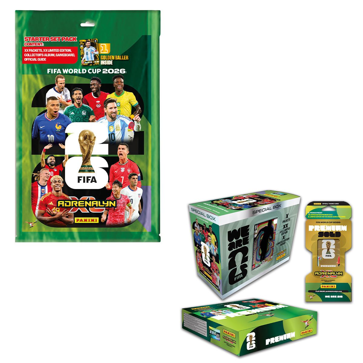 Panini Sammelkarte Panini FIFA World Cup 2026™ Adrenalyn XL™ - Premium-Bundle