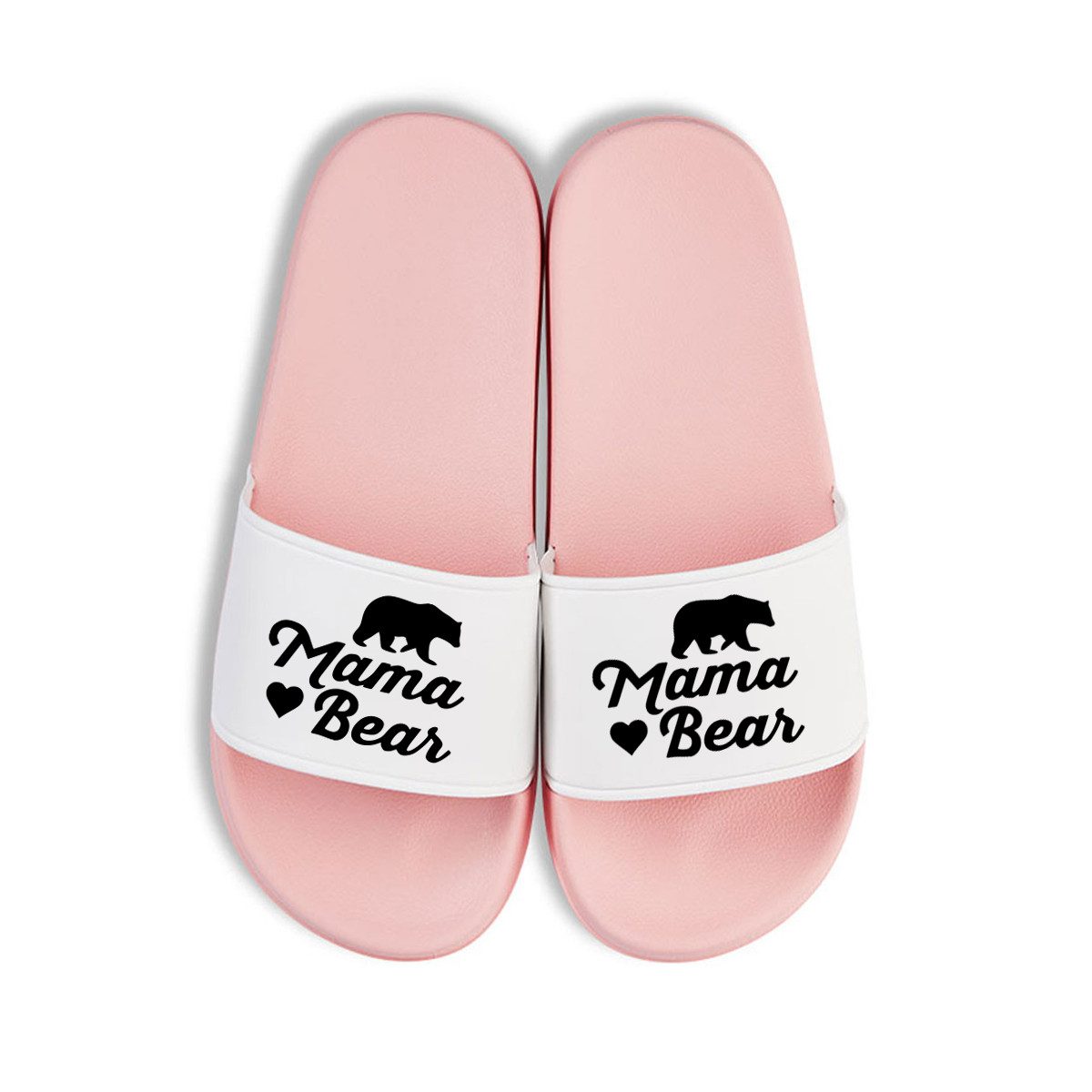 Youth Designz Papa Bear + Mama Bear Unisex Badelatschen Flip Flops Badeschuh mit lustigen Logo für Herren