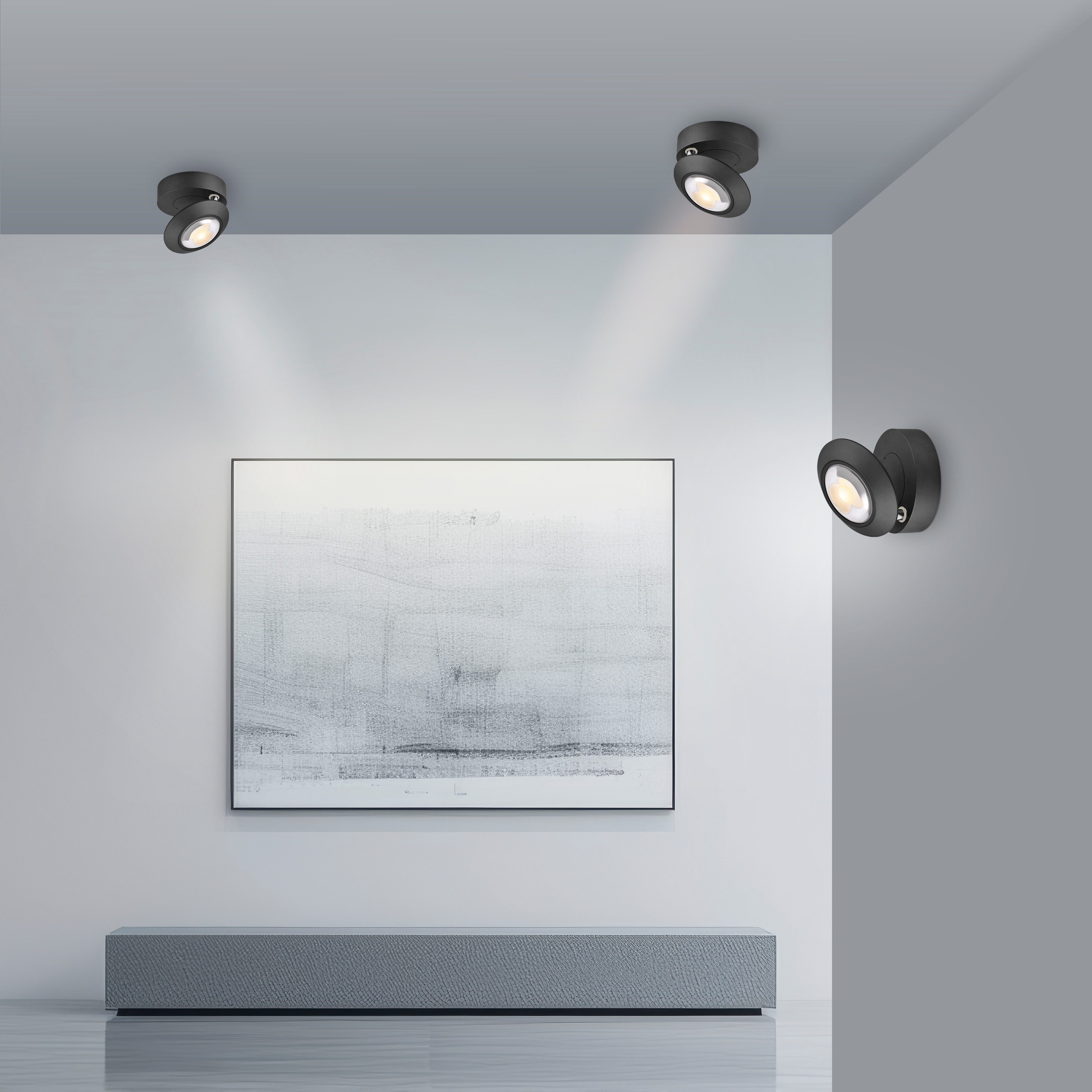 Neuhaus PURE LED Deckenleuchte PURE Oculis, LED fest integriert, Warmweiß, Dimmfähig über separaten Tronicdimmer, dreh- & schwenkbar