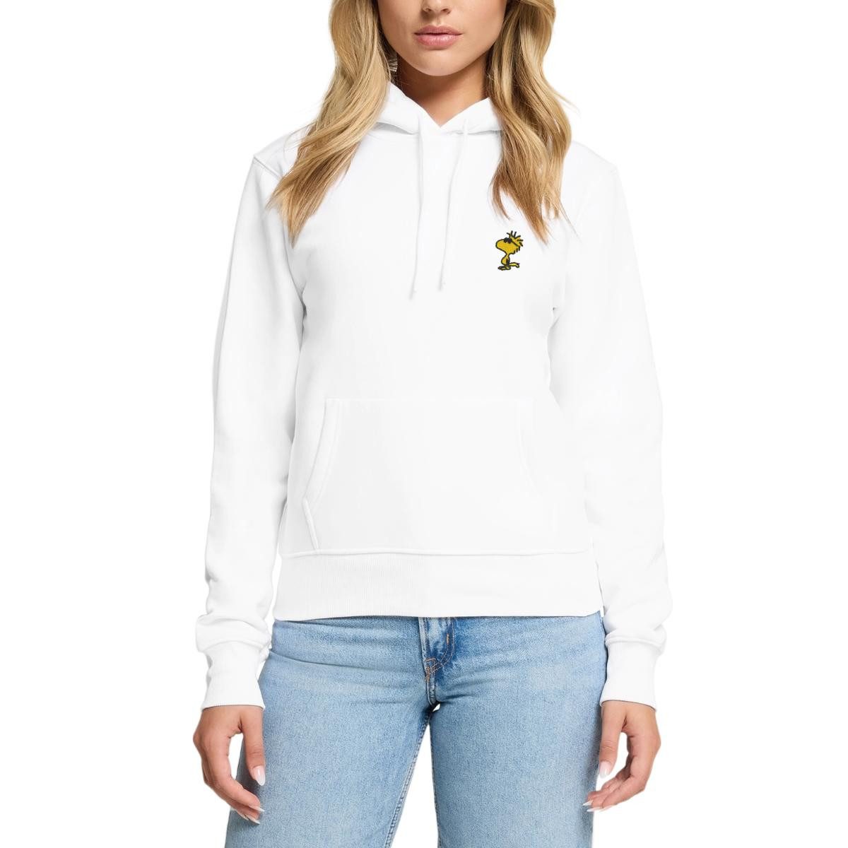 Spreadshirt Hoodie Peanuts Woodstock Sonnenbrille Stick Damen Premium Hoodie (1-tlg)