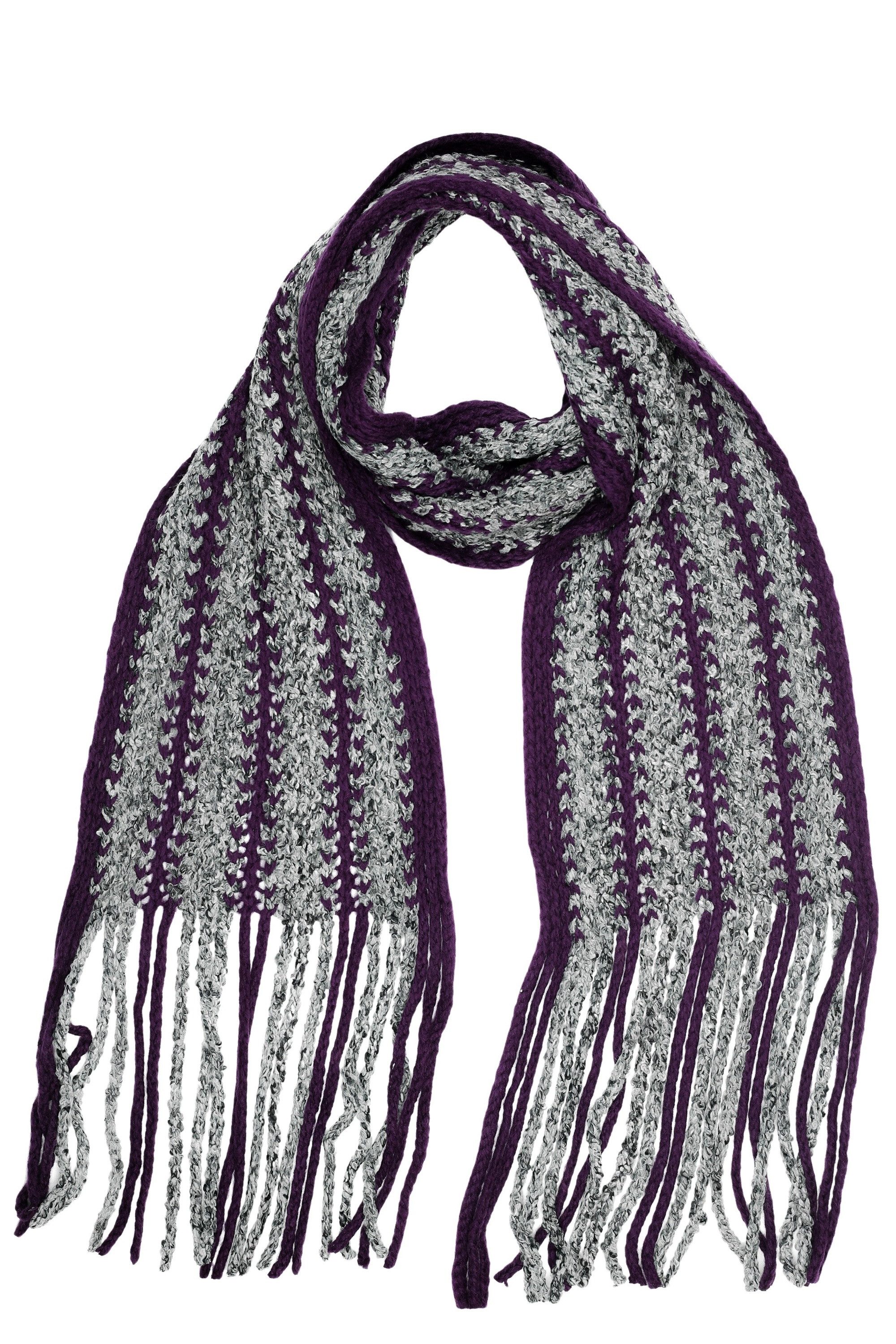 COLLEZIONE ALESSANDRO Strickschal Grobstrick, (1-St), kuschelweich, Made in Italy, bicolor