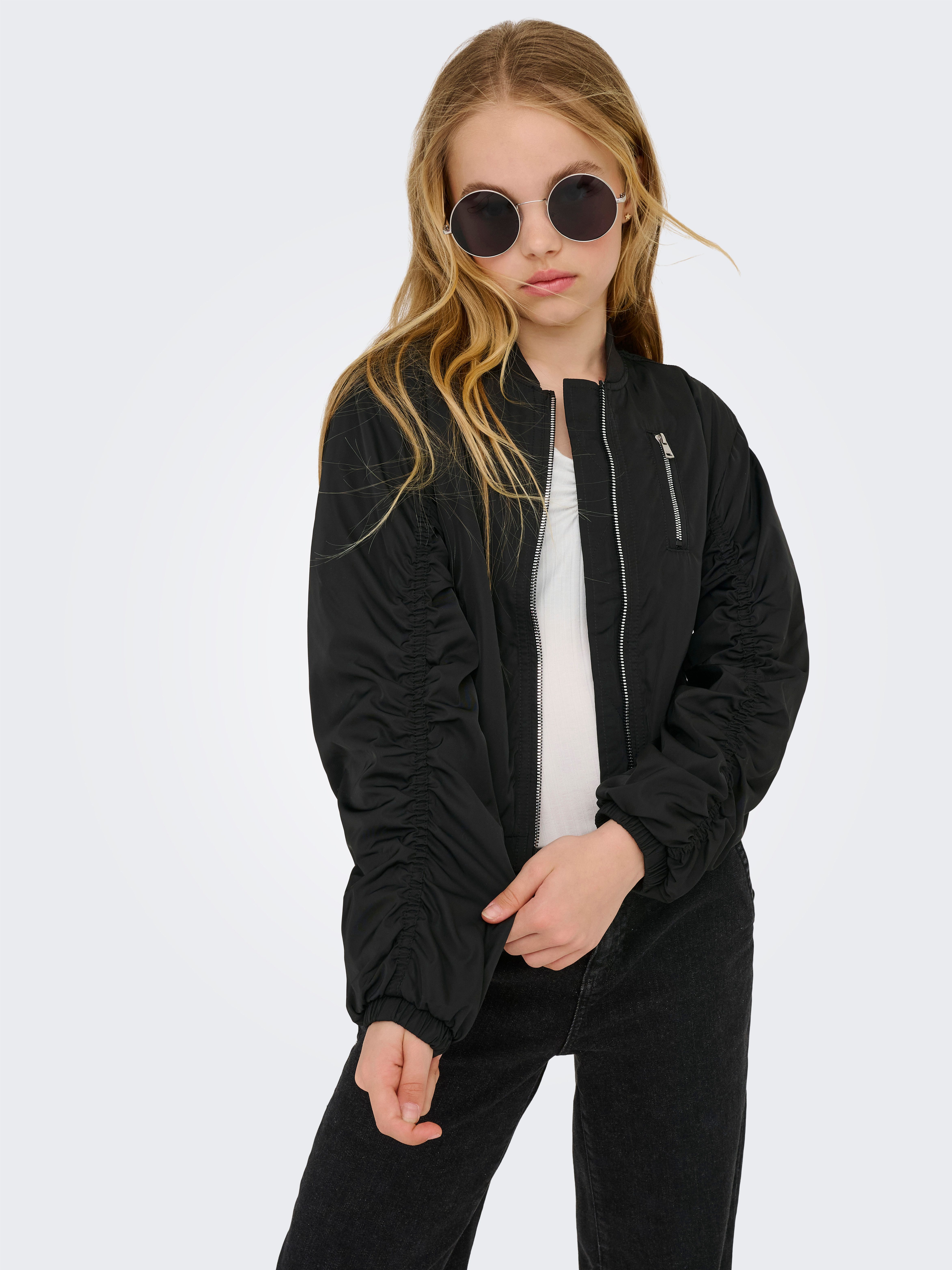 KIDS ONLY Bomberjacke KOGMINNA LIFE BOMBER CP OTW NOOS mit modischen Raffungen am Arm
