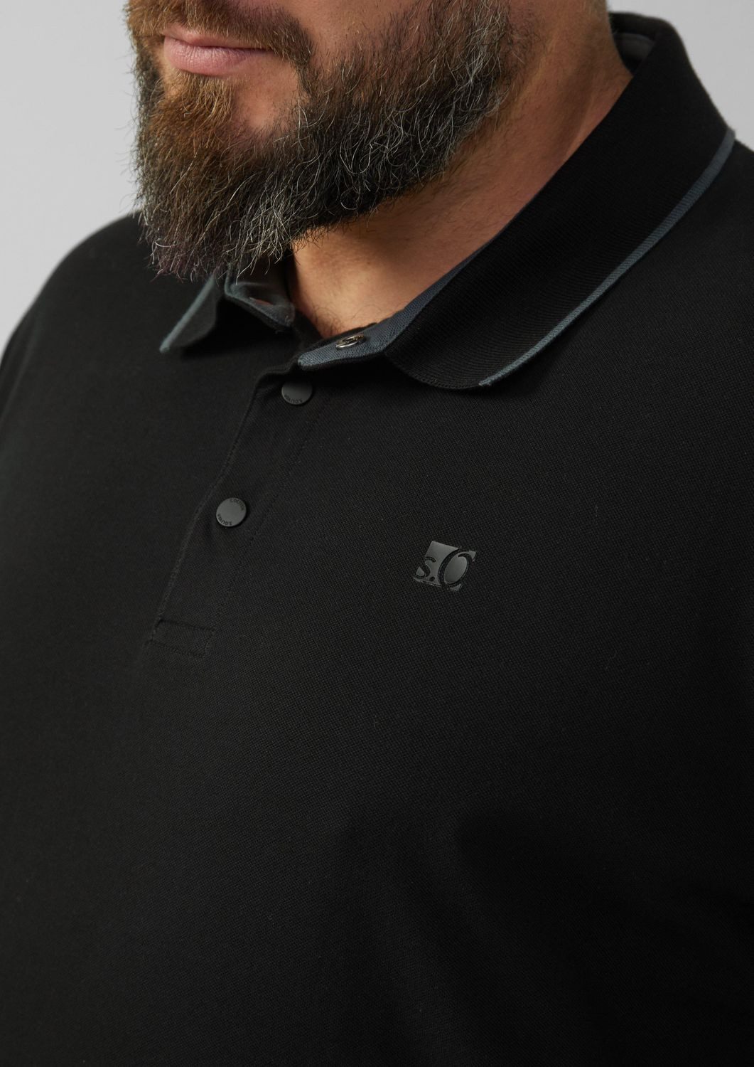 s.Oliver Poloshirt Big Size Kragen, Köpfe, Logo – Bild 4 von 5